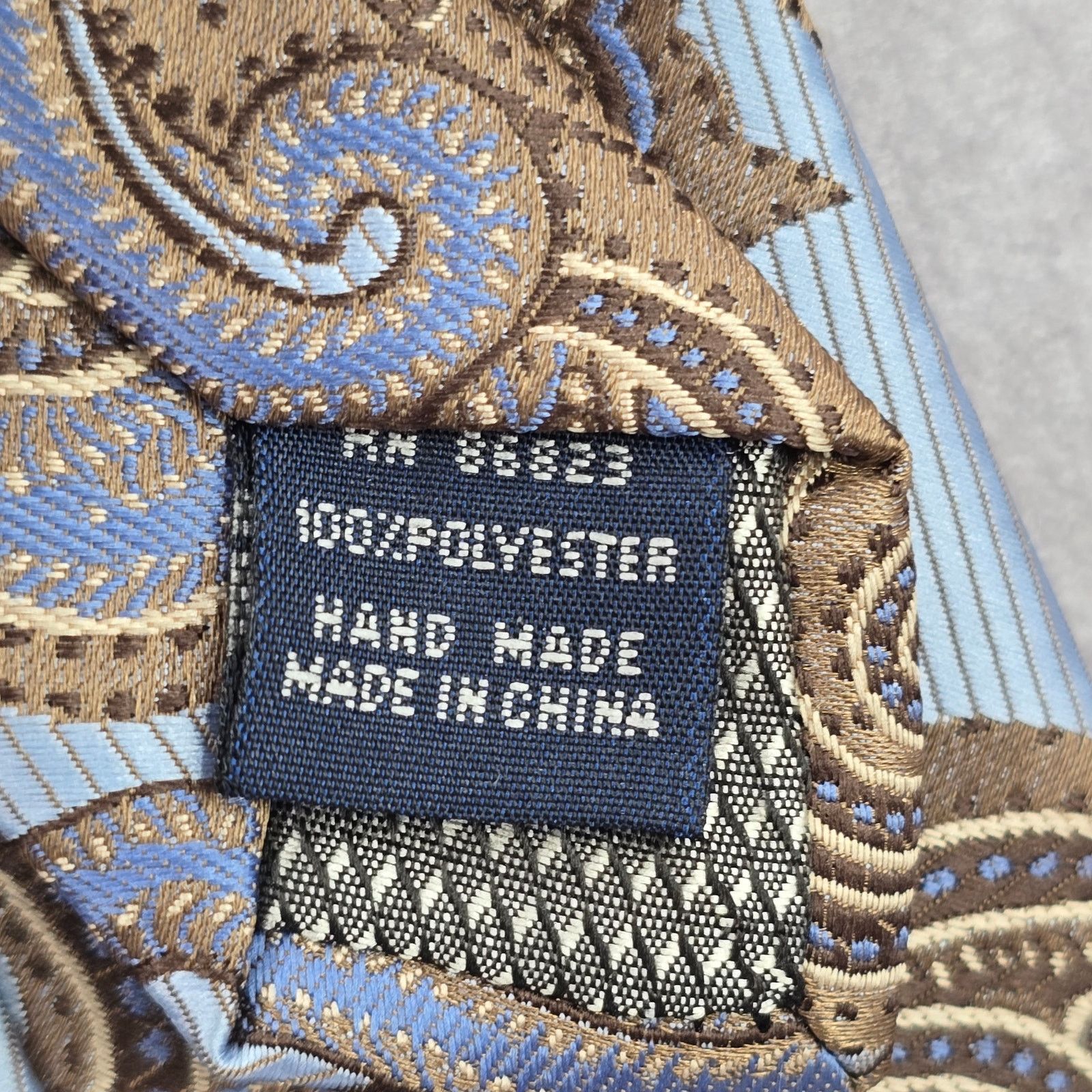 Giorgio Brutini Giorgio Brutini Collezione Brown Floral Paisley Neck Tie Size 28 - 5 Thumbnail