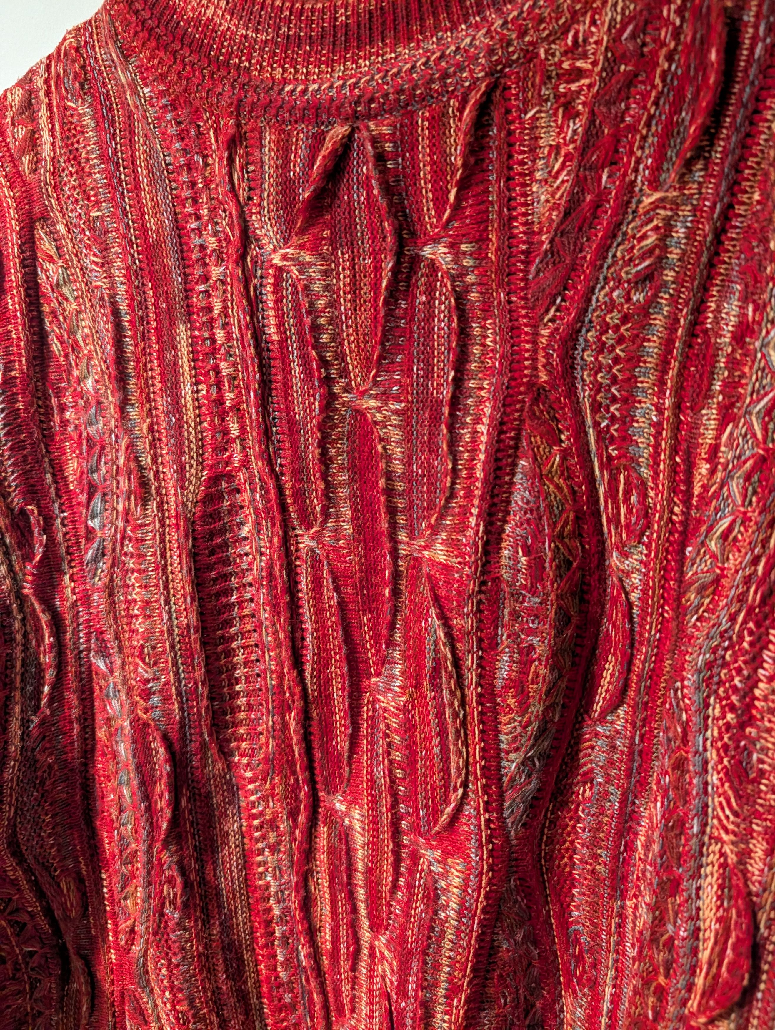 Coogi VTG Zen 3D Knitted Sweater Coogi Style Abstract Texture Size US L / EU 52-54 / 3 - 2 Thumbnail