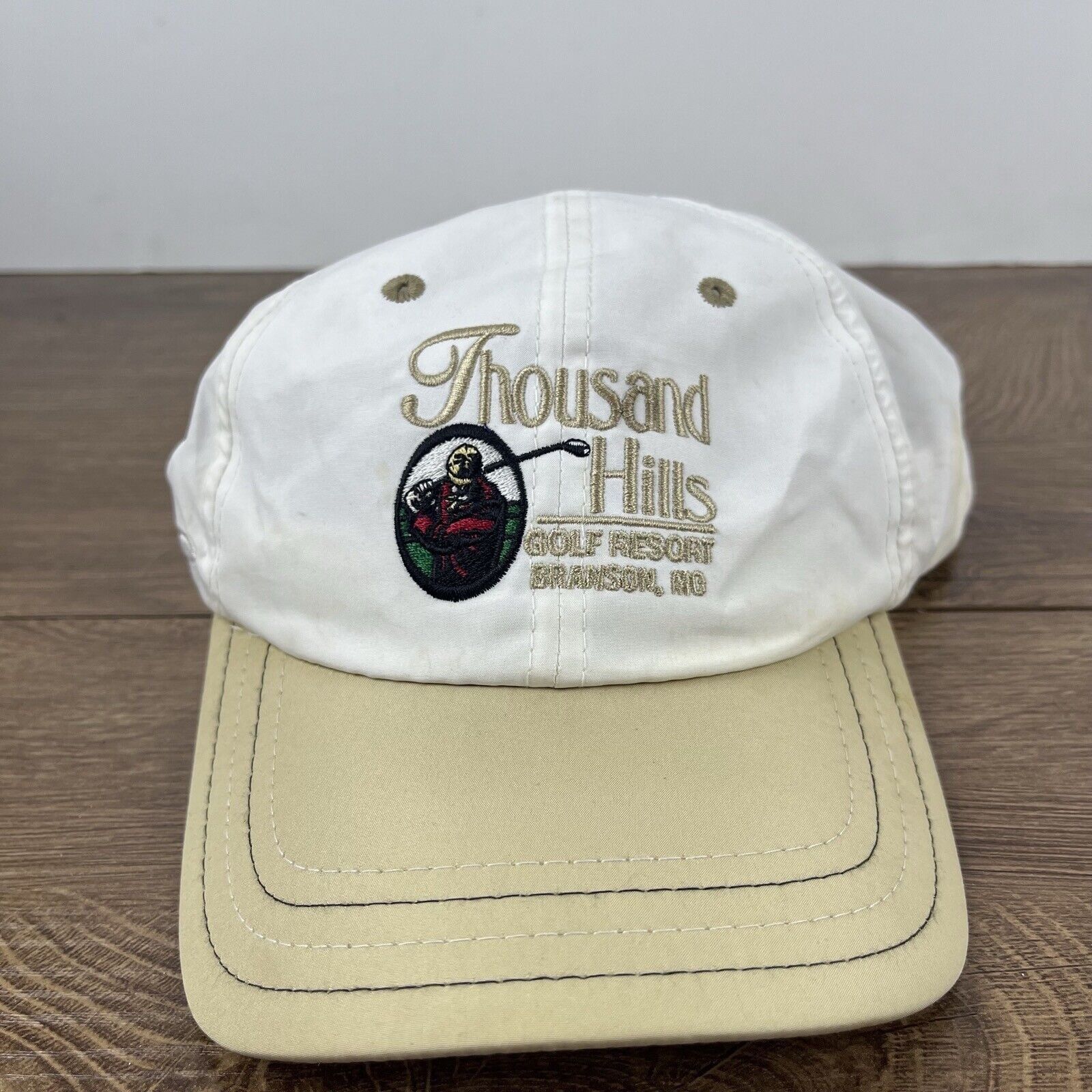Other Thousand Hills Hat Golf Course White Adjustable Hat White Ad Size ONE SIZE - 4 Thumbnail