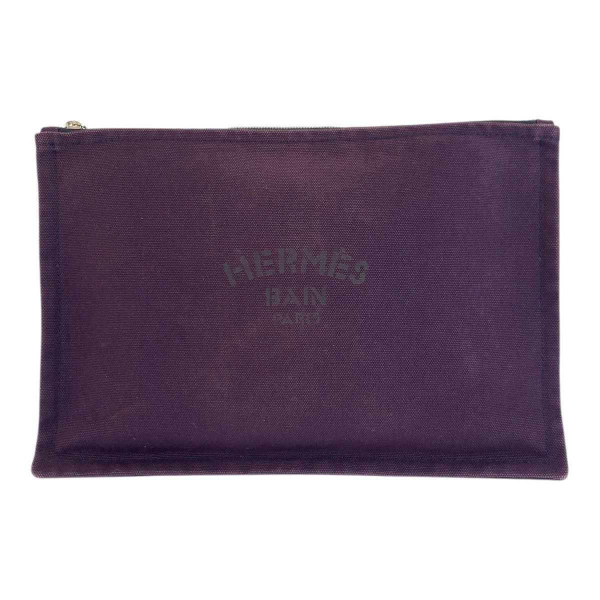Hermes Hermes Hermes Trousses Flat GM Cotton Clutch Bag Textile Vanity Bag DUTY FREE for USA Size ONE SIZE - 1 Thumbnail