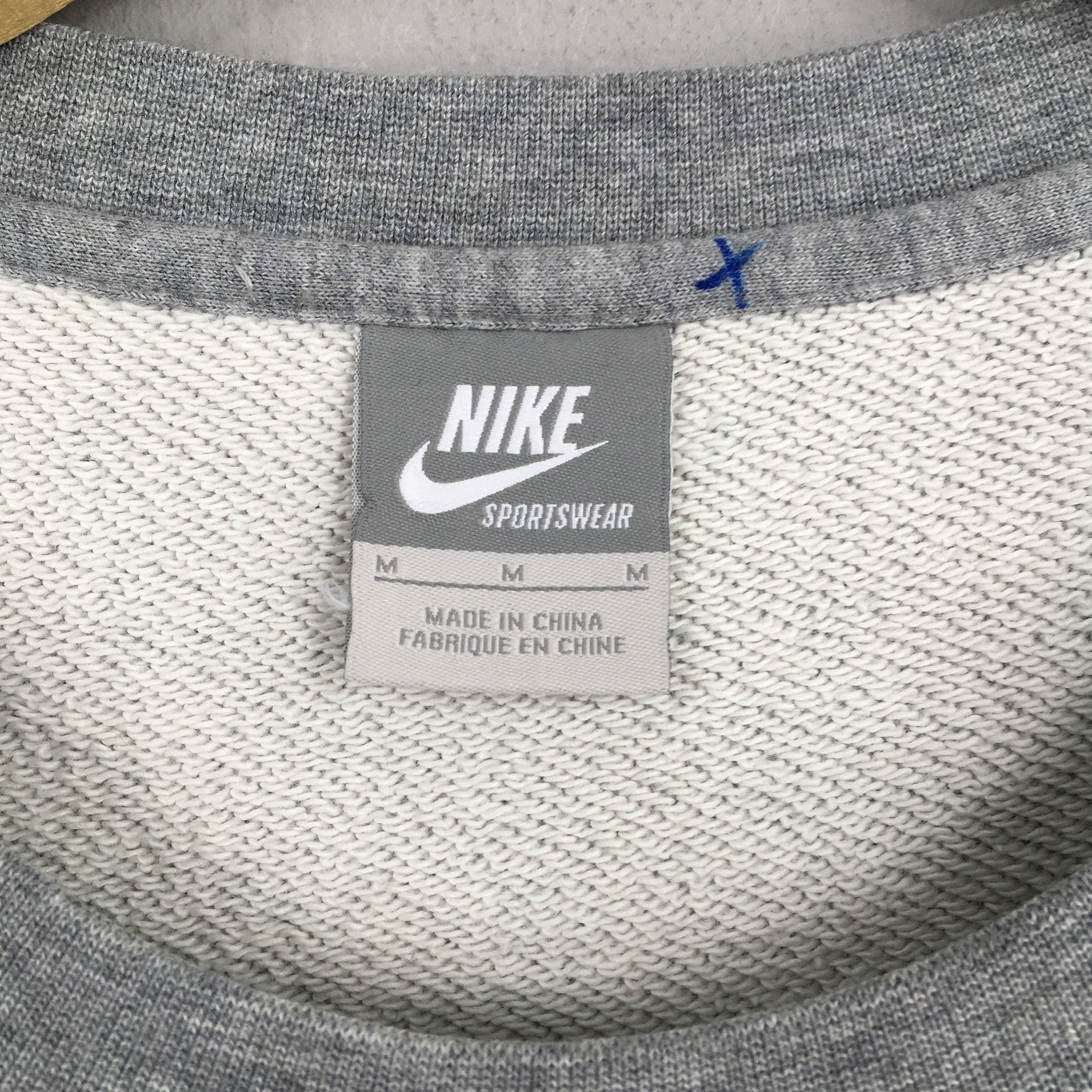 Nike × Nike ACG Vintage Y2K Nike Swoosh Gray Sweatshirt Medium Size US M / EU 48-50 / 2 - 4 Thumbnail