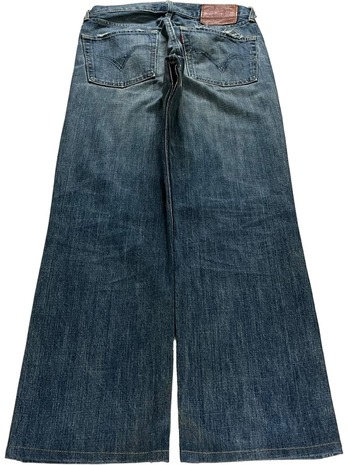 Levi's × Levi's Vintage Clothing Vintage 90s Levis 502 Blue Wash Distressed Loose Jeans Size US 30 / EU 46 - 2 Thumbnail
