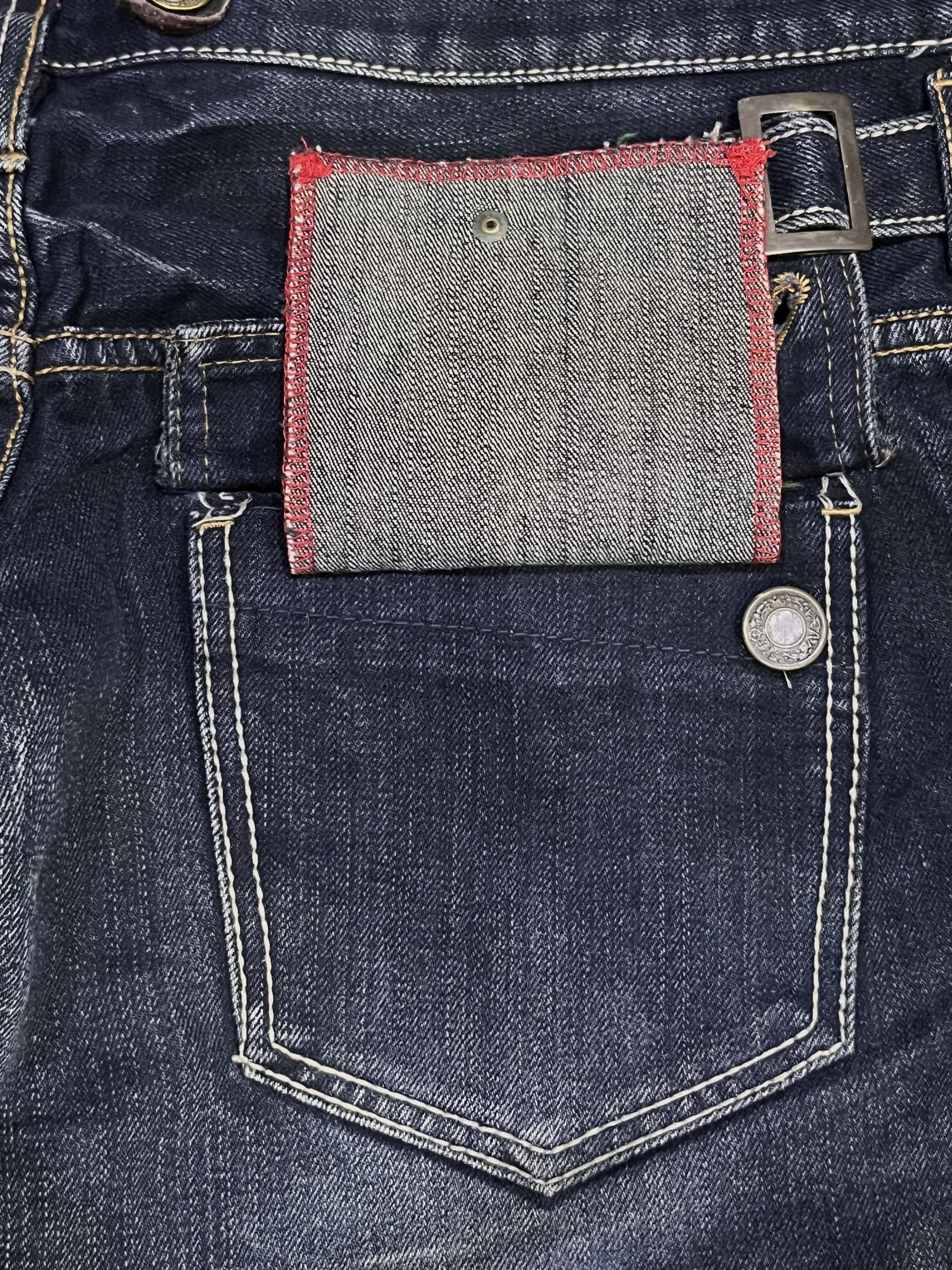 Real Japan Blues Gumu Int'l Grunge Hybrid Double Waist Jeans W31 Rare Size US 31 - 16 Thumbnail