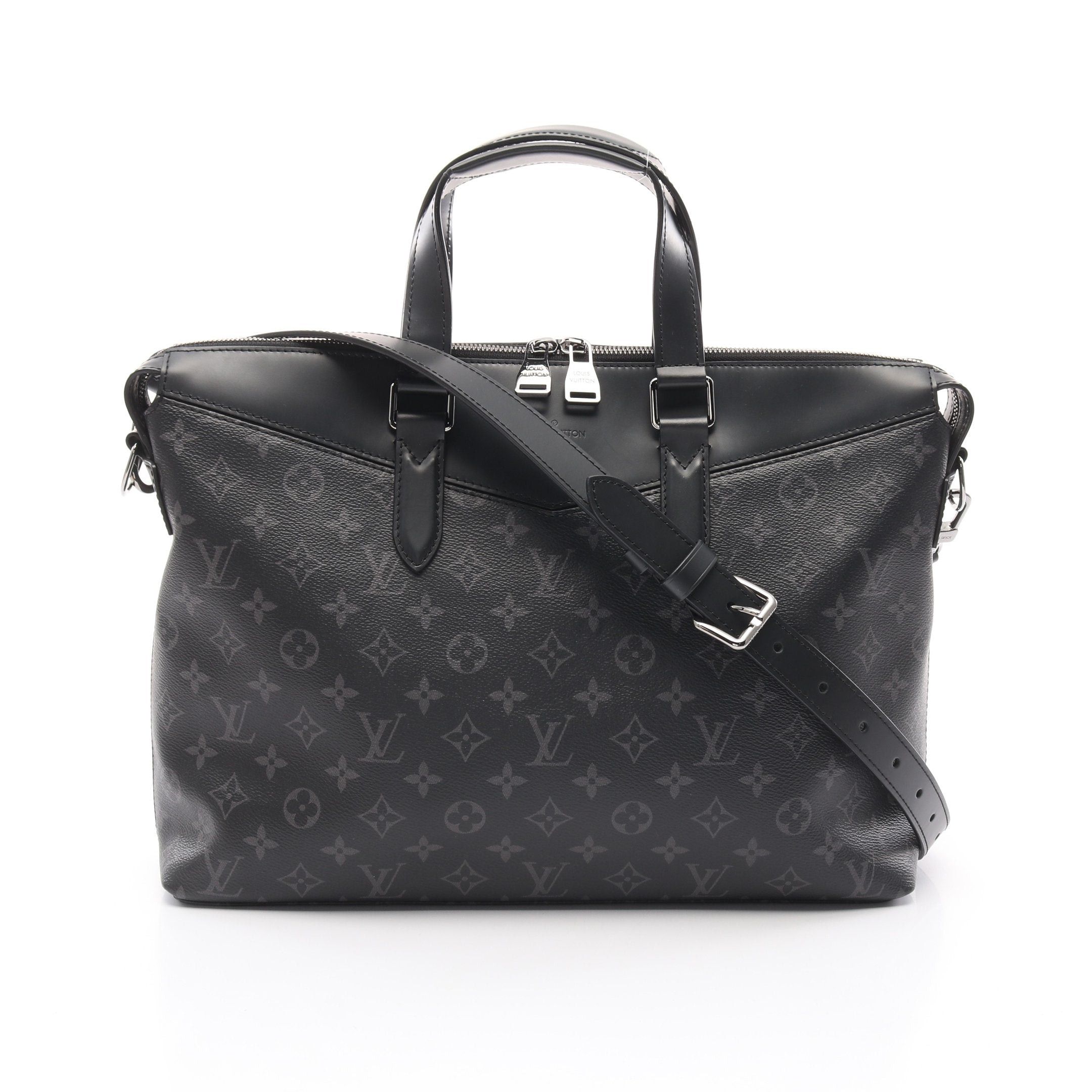Louis Vuitton Louis Vuitton Briefcase Explorer Monogram Eclipse Business Bag Leather Black Size ONE SIZE - 1 Thumbnail