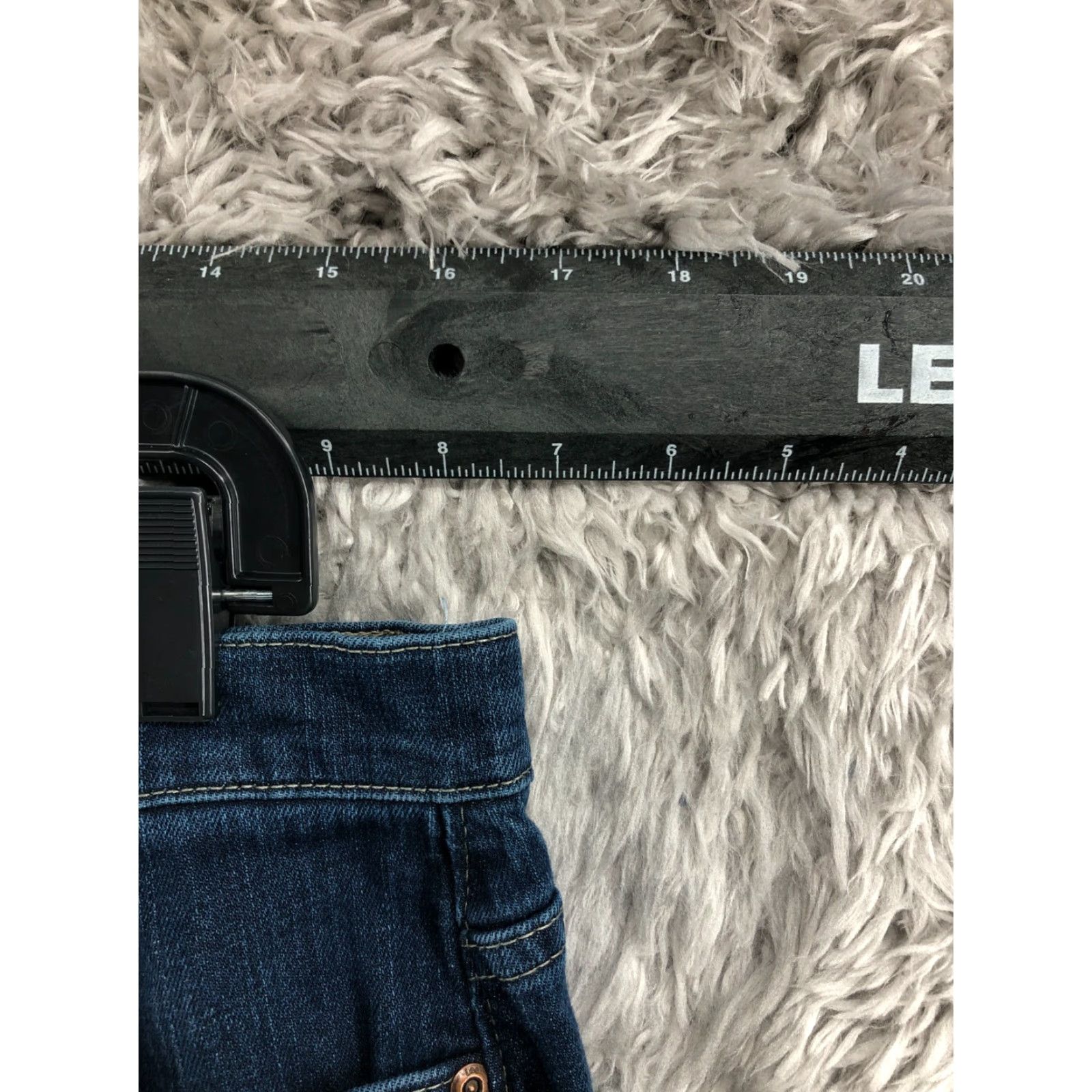 Lee Lee Relaxed Straight Jeans Womens Blue Dark Wash Size 12 Short Modern Series Size 34" / US 12 / IT 48 - 2 Thumbnail