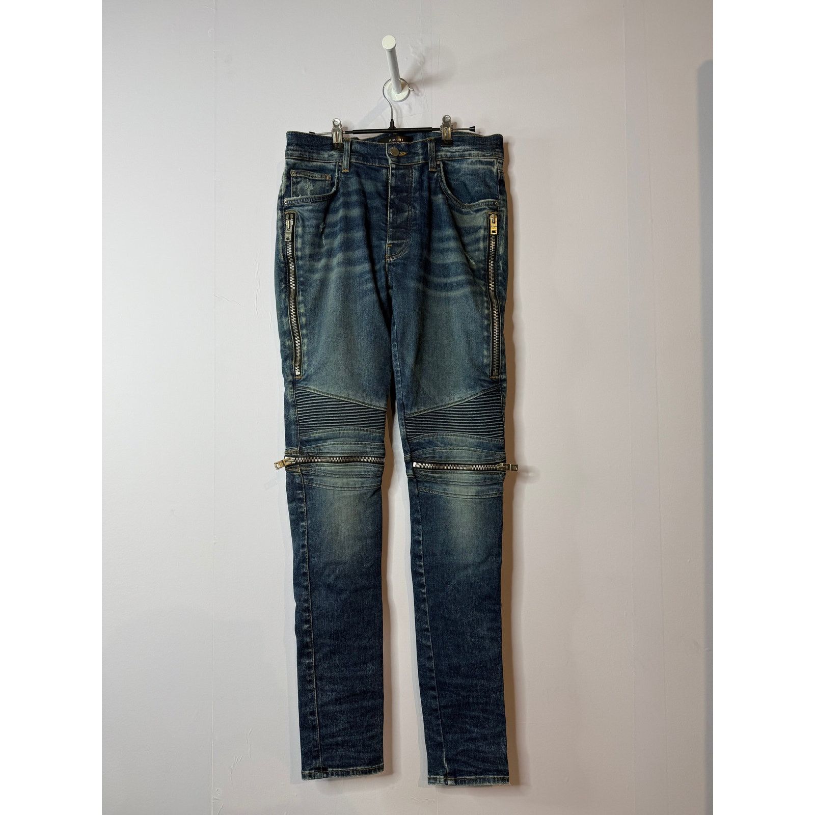 Amiri Amiri MX2 Dark Wash Denim Patch Jeans Size US 32 / EU 48 - 2 Thumbnail