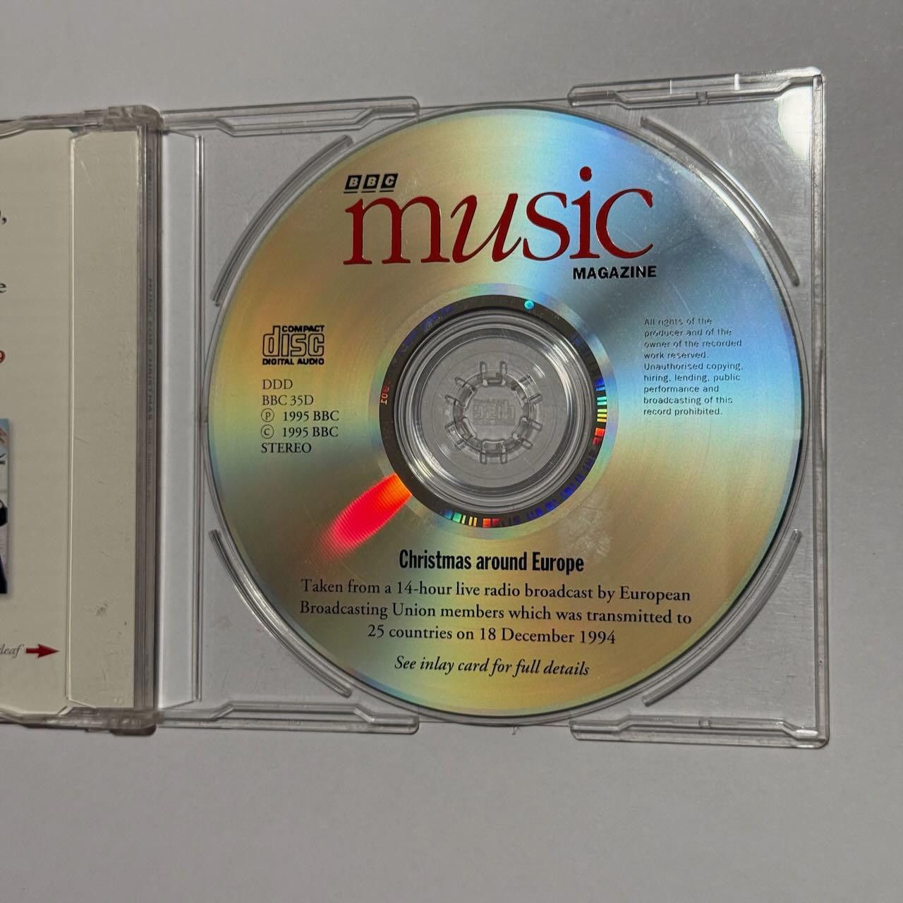 Designer BBC LIVE Music for Christmas CD 1994 RARE EUROPE Release Size ONE SIZE - 5 Thumbnail