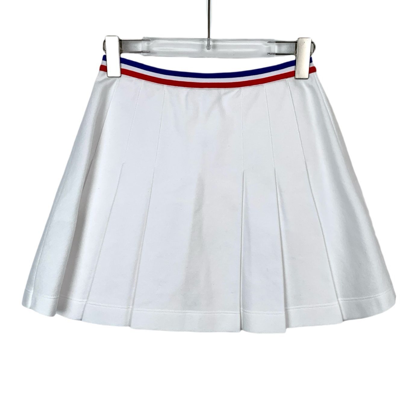 Celine Celine white logo embroidered cotton pleated skirt Size S / US 4 / IT 40 - 9 Thumbnail