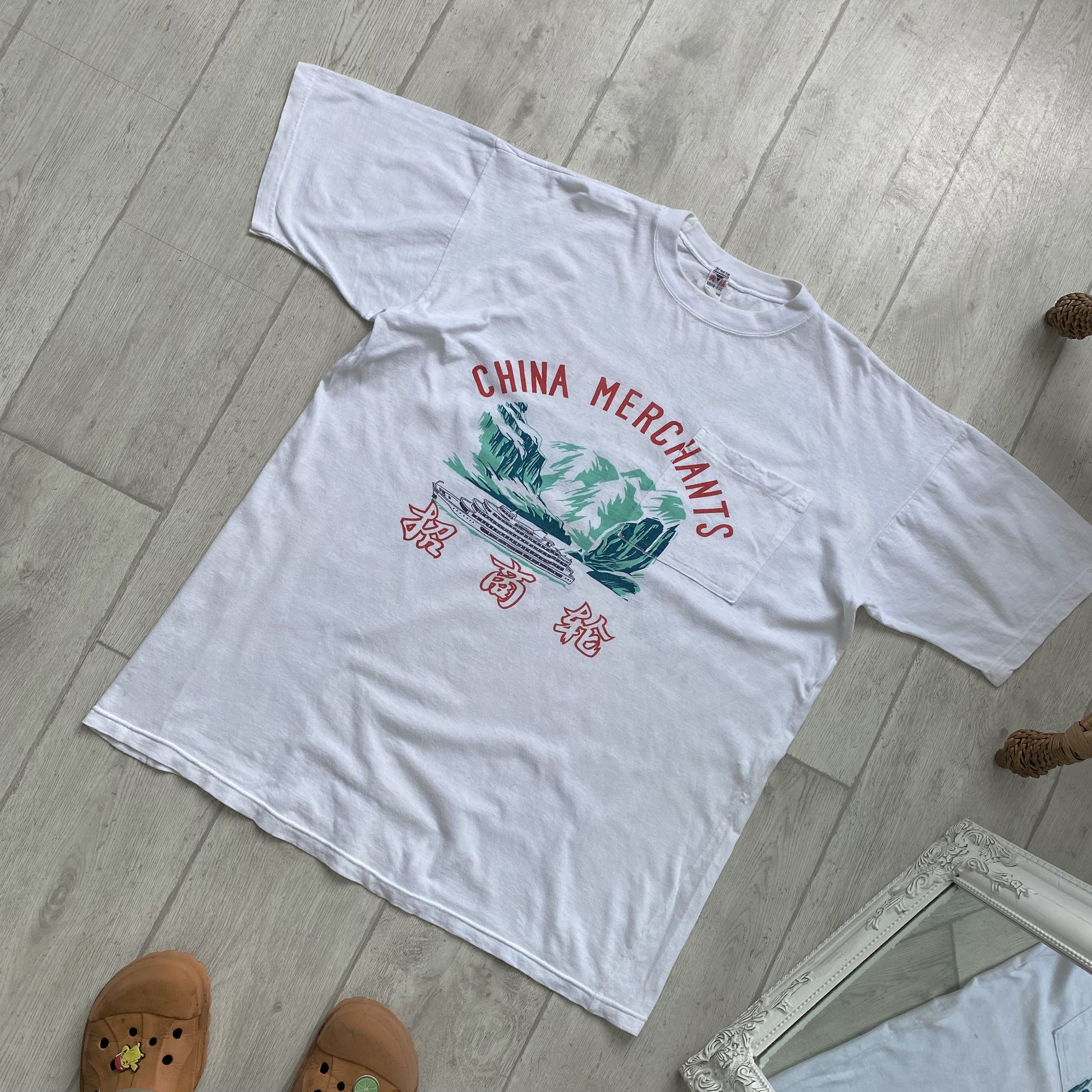 Japanese Brand 🈵 Crazy Vintage 90s China Company promo tee japanese Size US XL / EU 56 / 4 - 7 Thumbnail