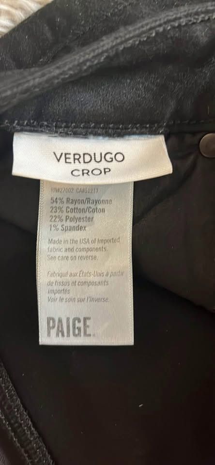 Paige PAIGE Verdugo CROP Jeans. Size 29. Size 29" - 7 Thumbnail