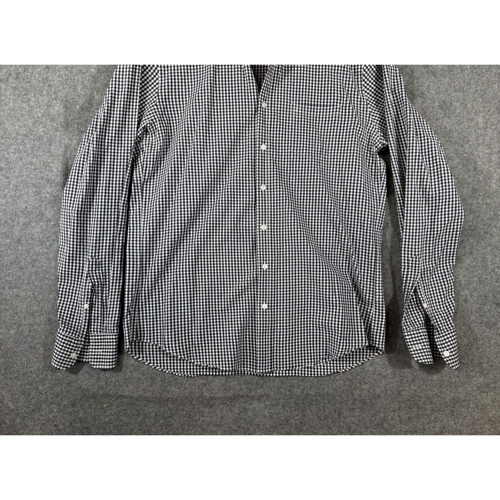J.Crew J.CREW Shirt Mens LT Blue Mercantile Flex Navy Gingham Check Stretch Button Down Size US L / EU 52-54 / 3 - 4 Thumbnail