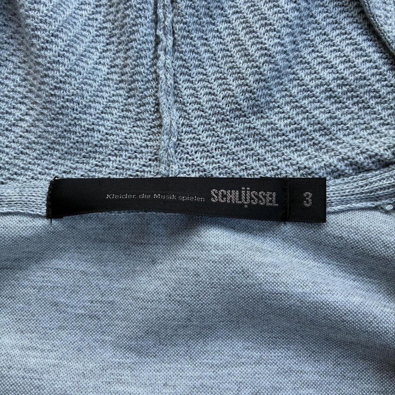 Schlussel Japanese brand Schlussel double zip hybrid knit hoodie Size US S / EU 44-46 / 1 - 2 Thumbnail