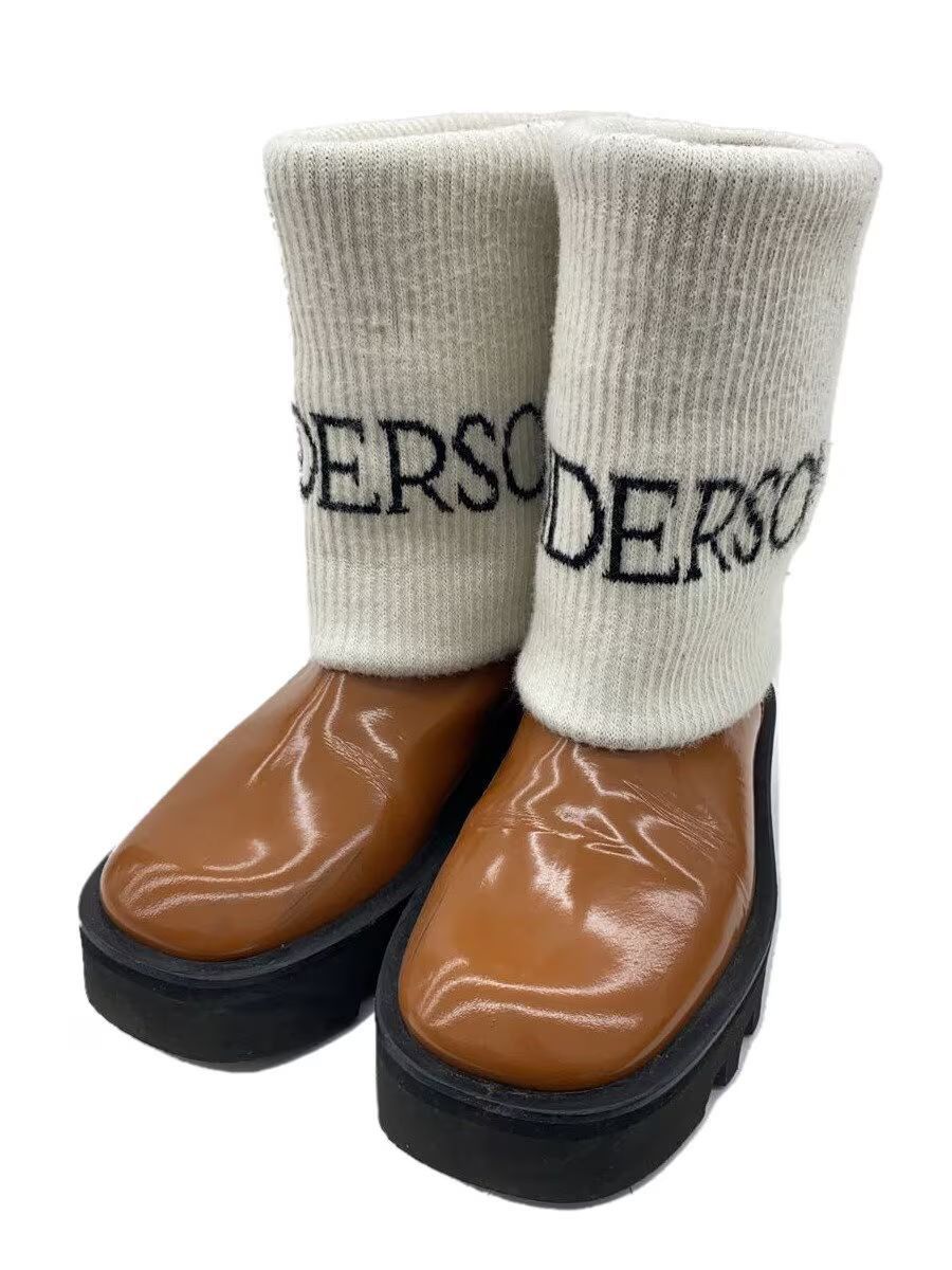 JW Anderson Logo Knit Combat Boots Size US 5 / IT 35 - 1 Thumbnail