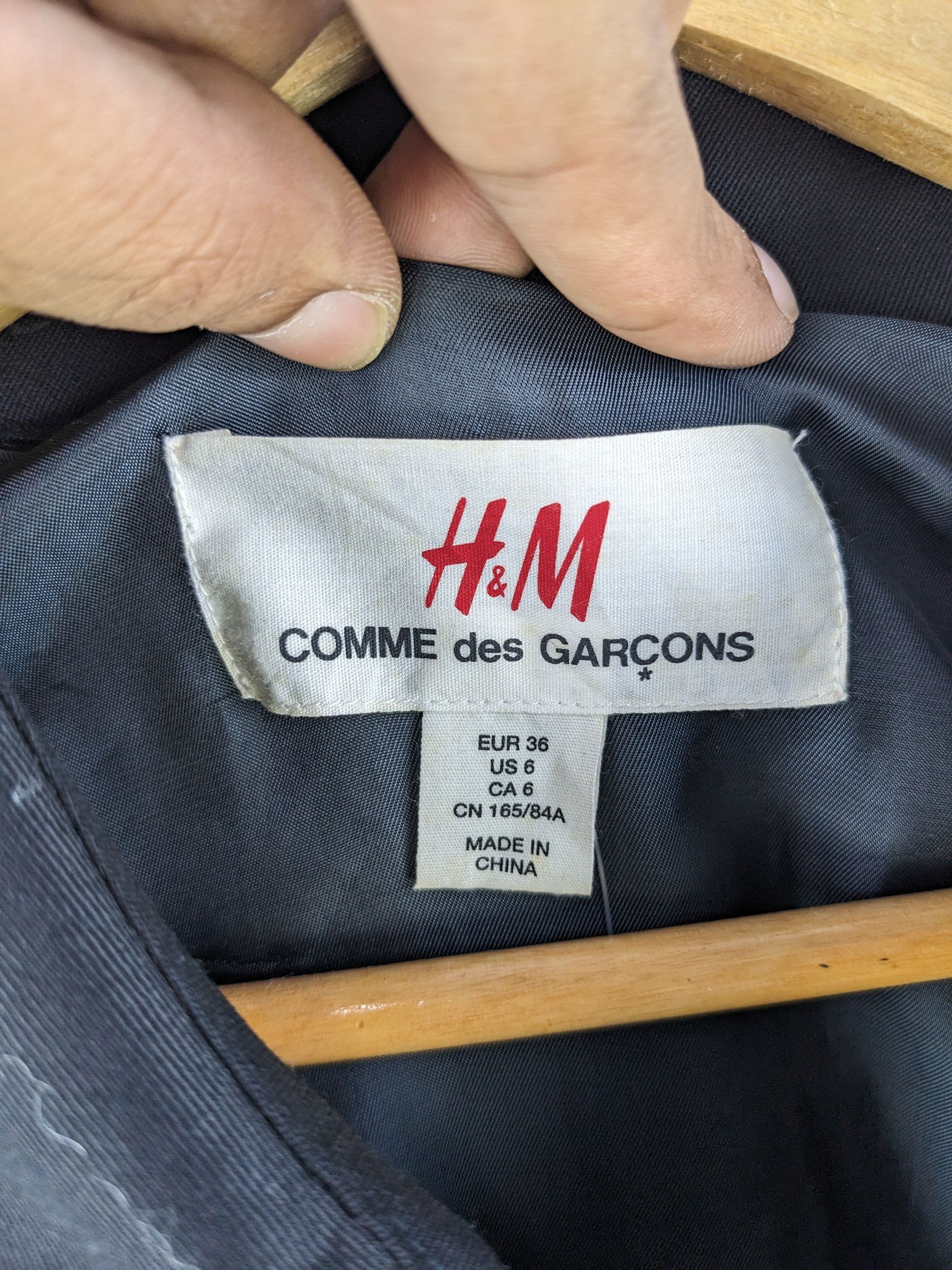 Comme des Garcons × H&M × Japanese Brand Comme Des Garcons Double Breasted Coat X H&M Size S / US 4 / IT 40 - 5 Thumbnail