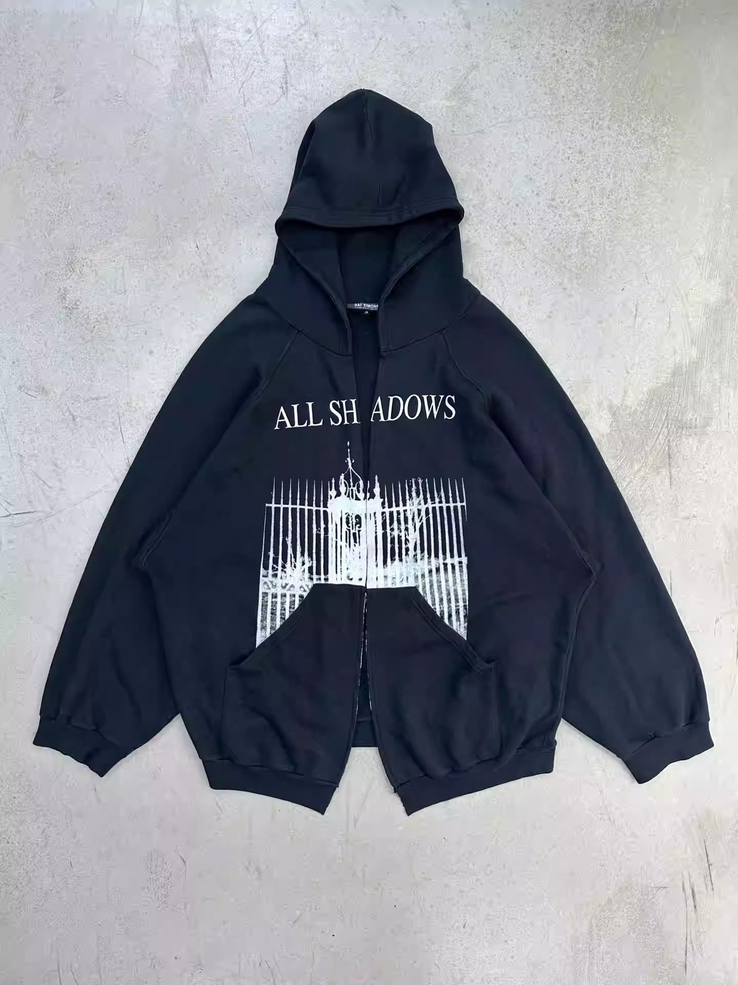 RAF SIMONS KOLLAPS フーディ サイズ2 SS02 Raf Simons 'Terror' Kollaps Graphic Oversized Hoodie
