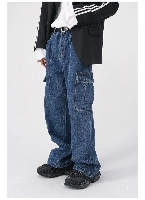 Japanese Brand Midori x Yuka Street Wash Vintage Pocket Cargo Loose Jeans Size US 32 / EU 48 - 8 Thumbnail