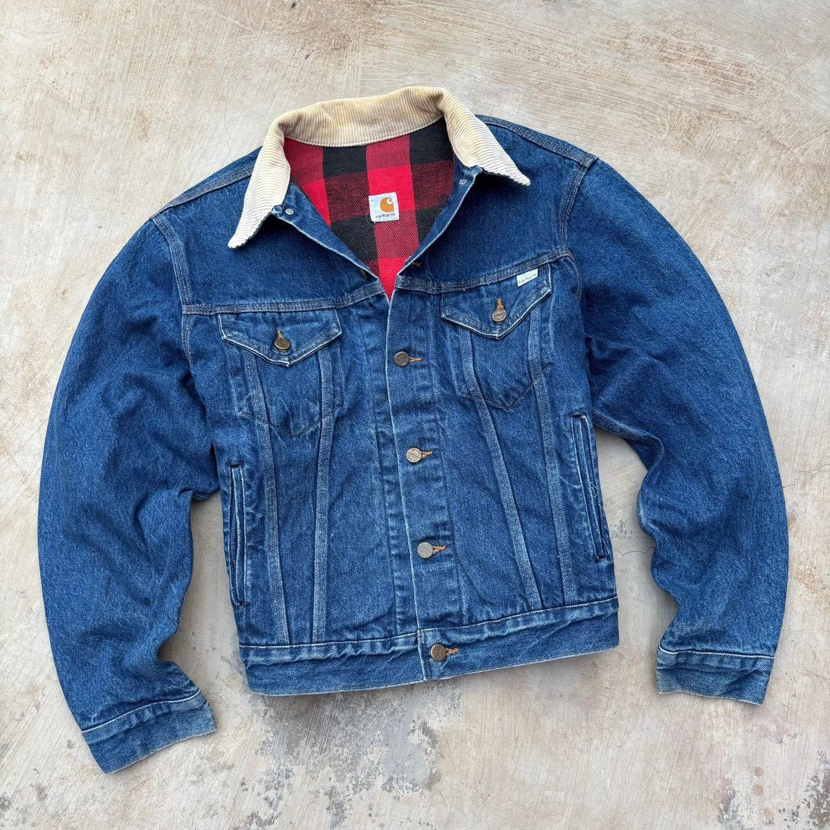 Carhartt Vintage 1989 100thANNIVERSARY Carhartt Denim Flannel Trucker Size US M / EU 48-50 / 2 - 2 Thumbnail