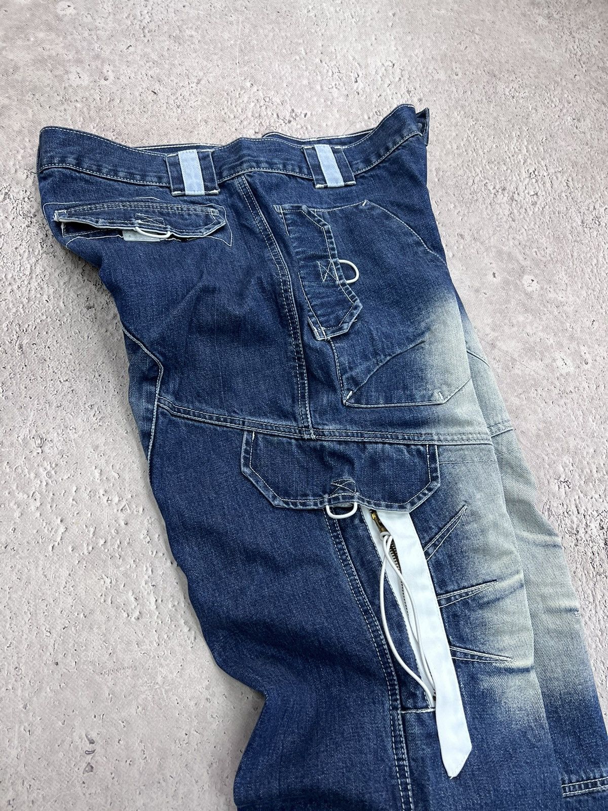 Vintage Y2K washed faded loose baggy skate hiphop work biker jeans Size US 34 / EU 50 - 9 Thumbnail
