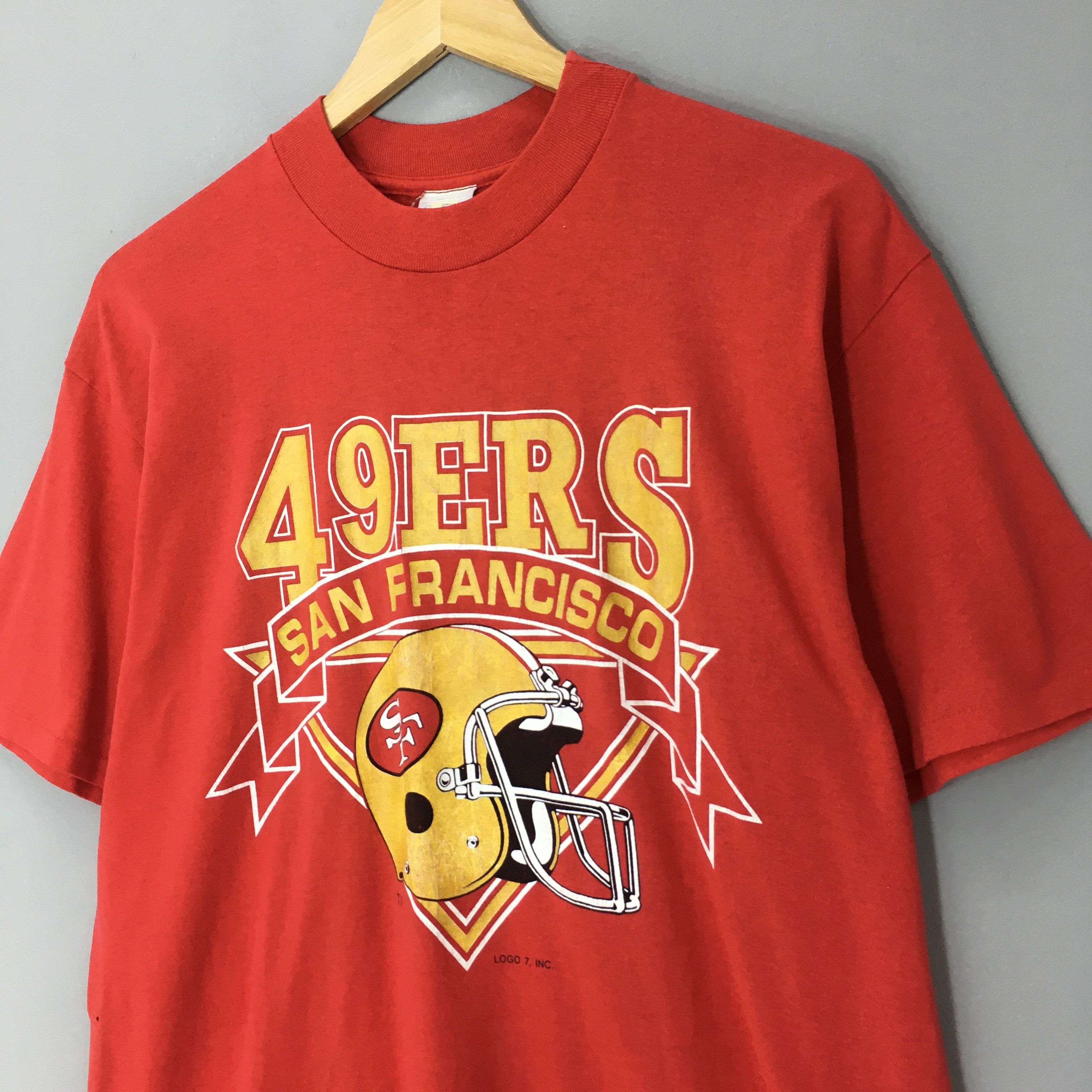 NFL Vintage 90s San Francisco 49ers NFL T Shirt Large Size US L / EU 52-54 / 3 - 4 Thumbnail