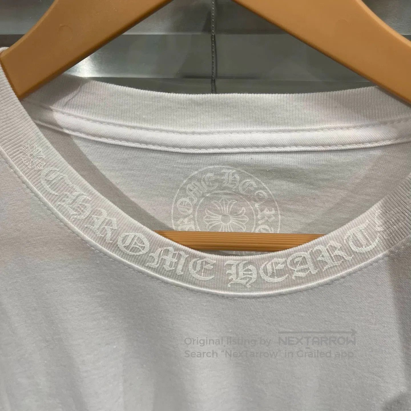 Chrome Hearts White Long Sleeve Shirt with Chest Pocket. Size US M / EU 48-50 / 2 - 3 Thumbnail