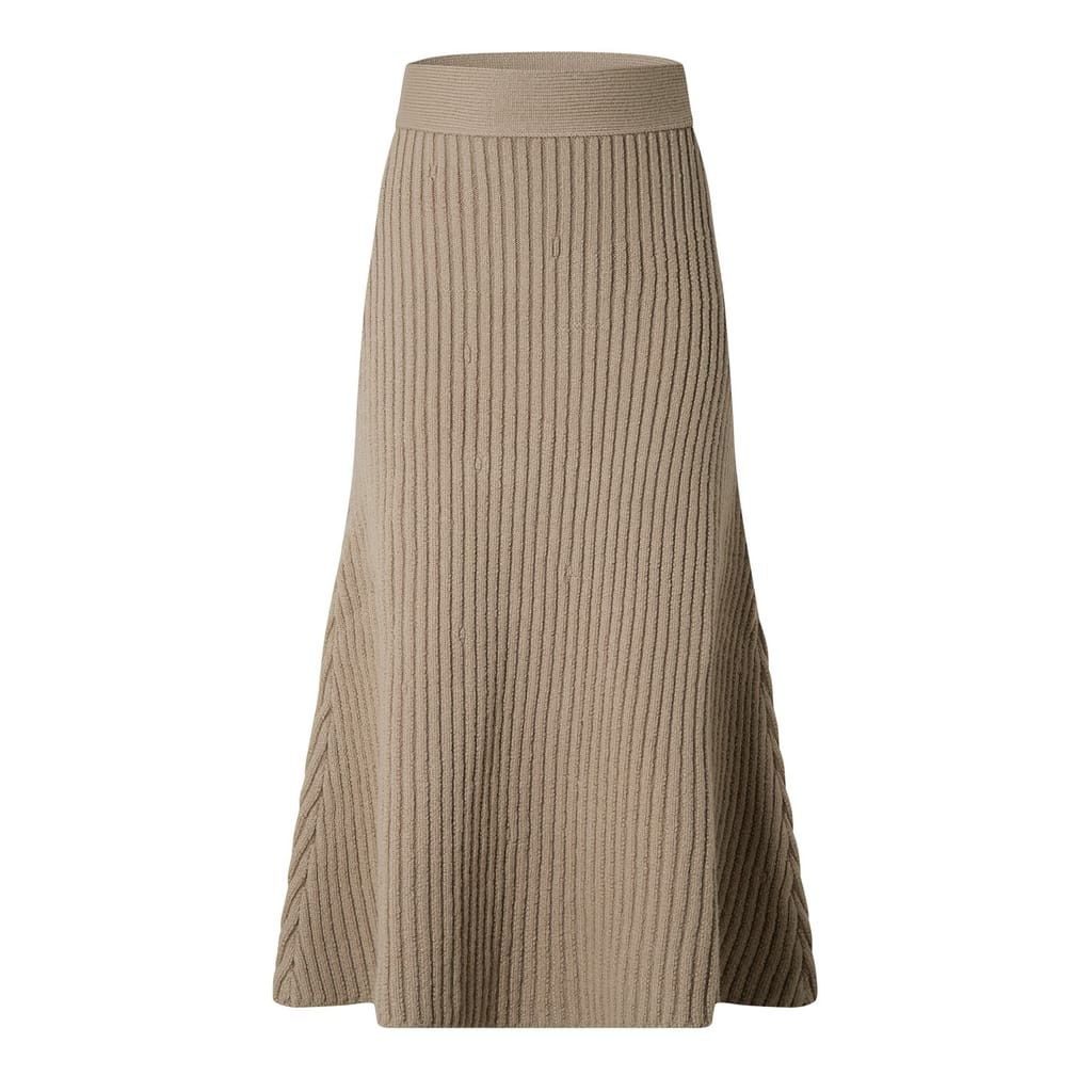 Bottega Veneta Bottega Veneta Bv Skirt in Beige Size 28" / US 6 / IT 42 - 2 Thumbnail