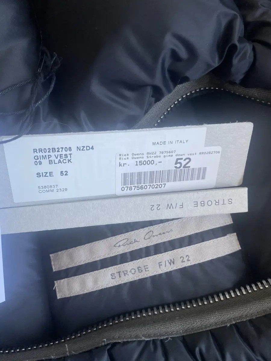Rick Owens Rick Owens Gimp puffer vest Size US L / EU 52-54 / 3 - 6 Thumbnail