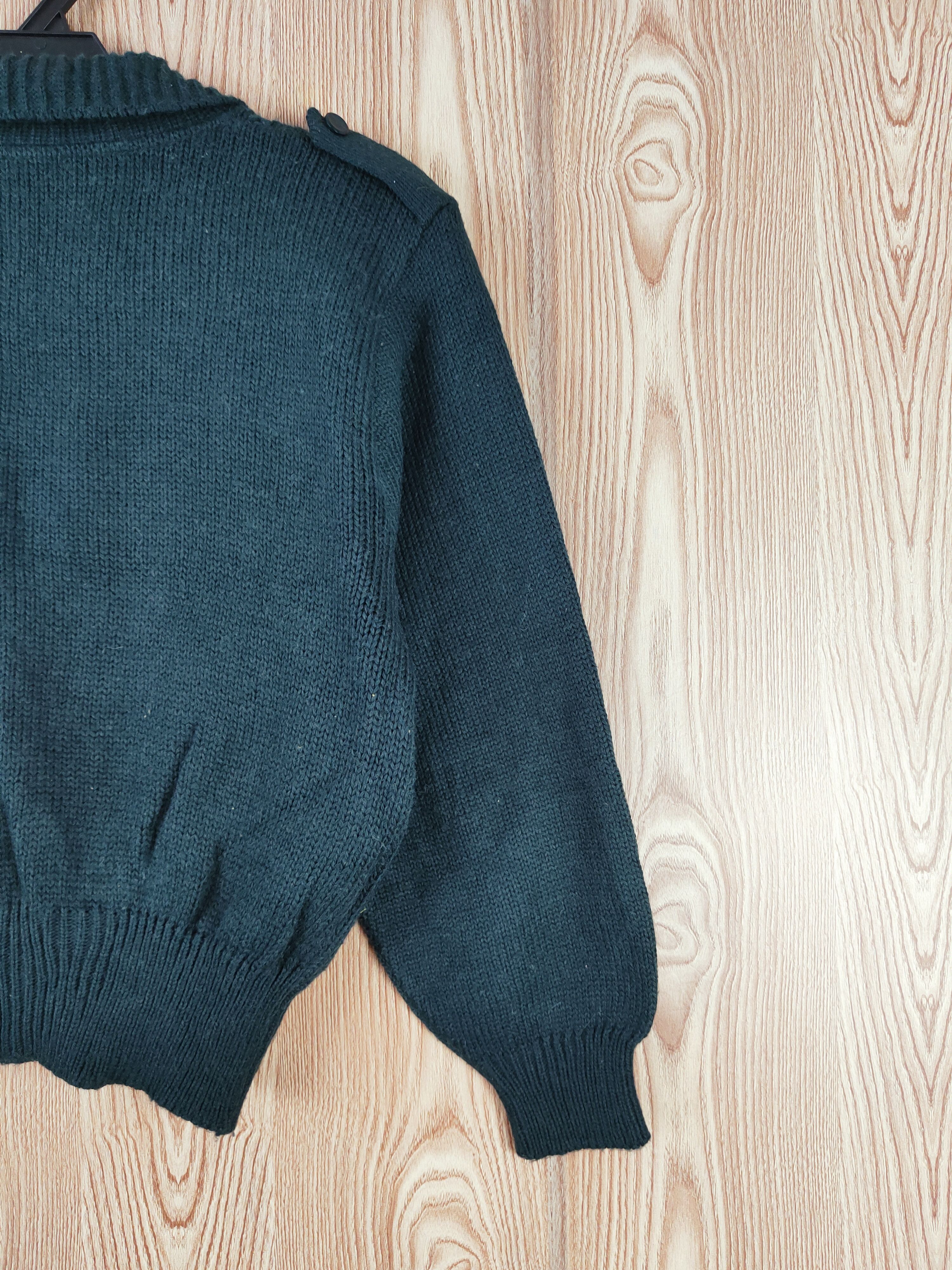 Aran Isles Knitwear × Japanese Brand Japanese Brand Dark Green Knitwear Crop Top Cardigan #W733 Size S / US 4 / IT 40 - 9 Thumbnail