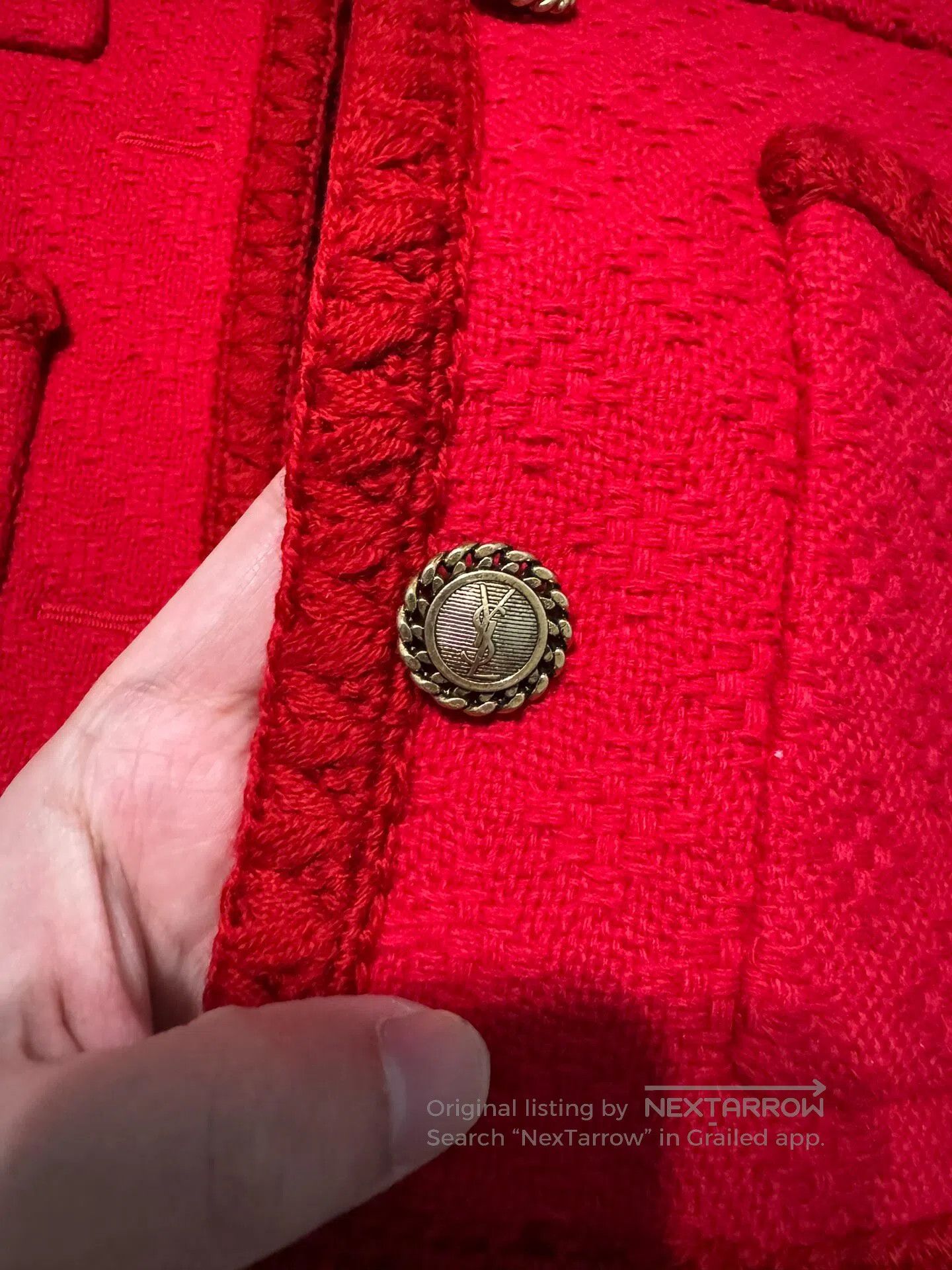 Saint Laurent Paris Saint Laurent Paris Women's Tweed Jacket| Size S / US 4 / IT 40 - 8 Thumbnail
