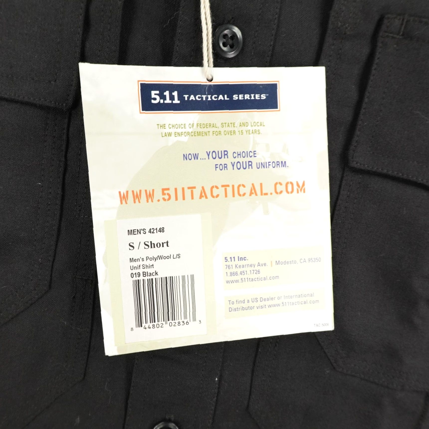 Vintage 5.11 Tactical Series Shirt Mens Small Short Black Poly Wool Uniform Utility NEW Size US S / EU 44-46 / 1 - 4 Thumbnail