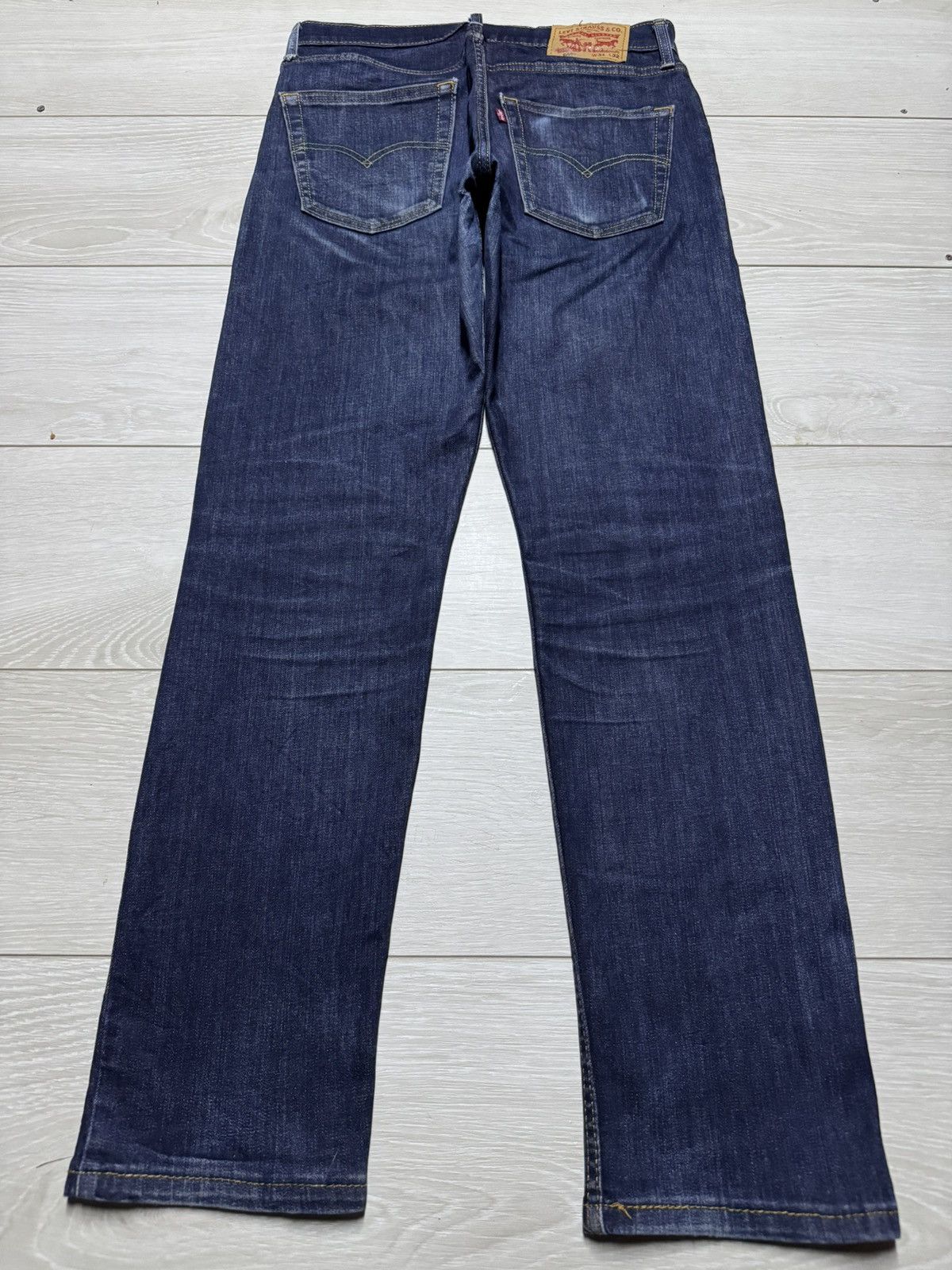 Levi's Vintage Levis 502 Y2K Blue Wash Distressed Skinny Jeans Size US 30 / EU 46 - 2 Thumbnail