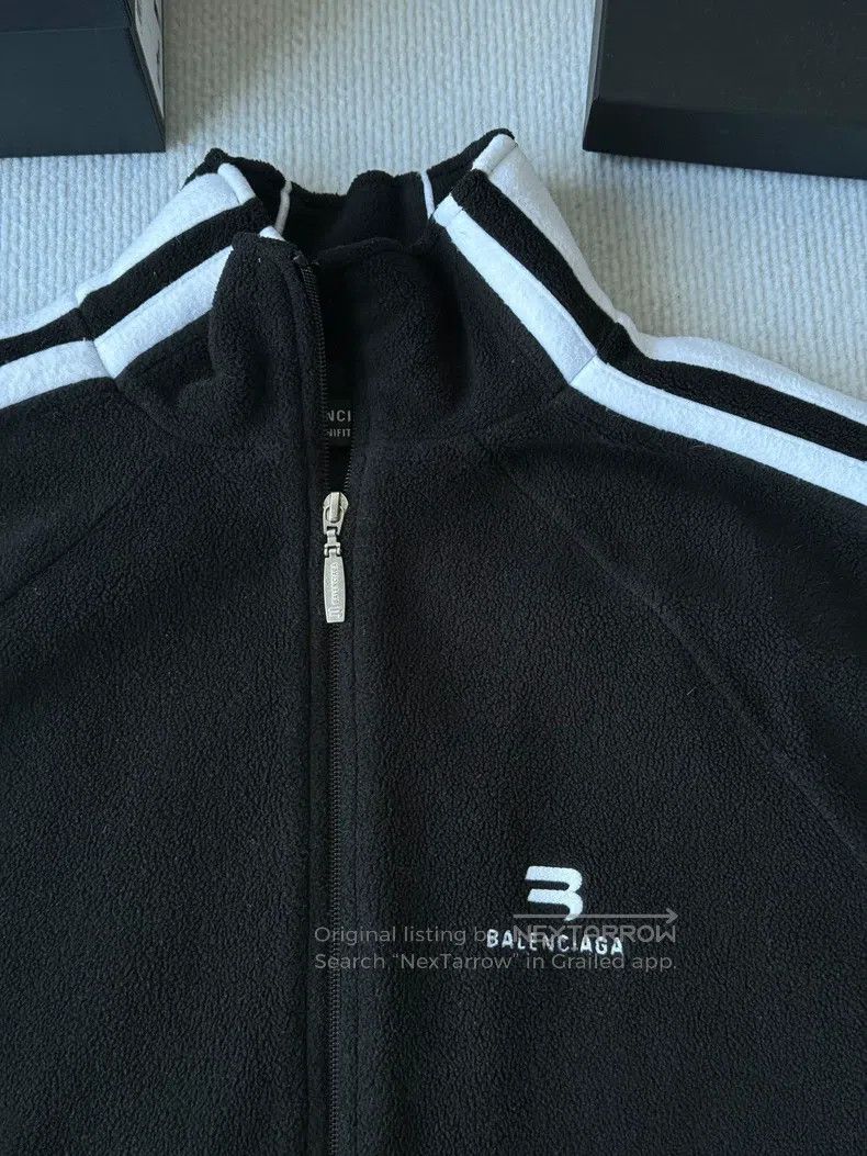 Balenciaga Balenciaga Fleece embroidery double hook logo jacket coat Size US S / EU 44-46 / 1 - 3 Thumbnail
