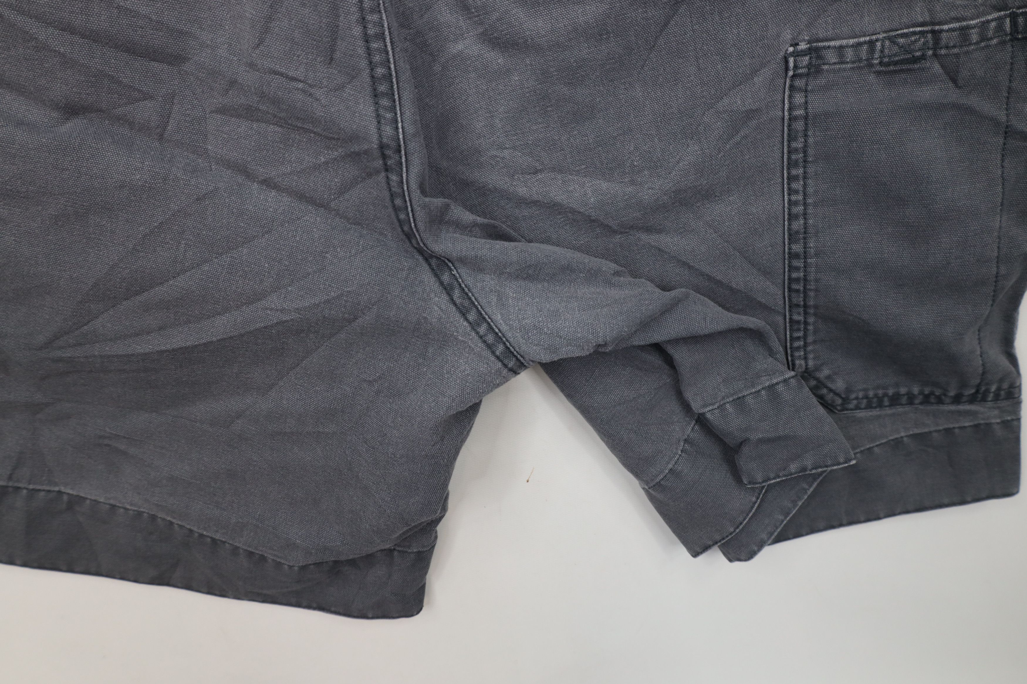 Columbia × Vintage Vintage 90s Columbia Spell Out Above Knee Canvas Shorts Gray Size US 32 / EU 48 - 13 Thumbnail