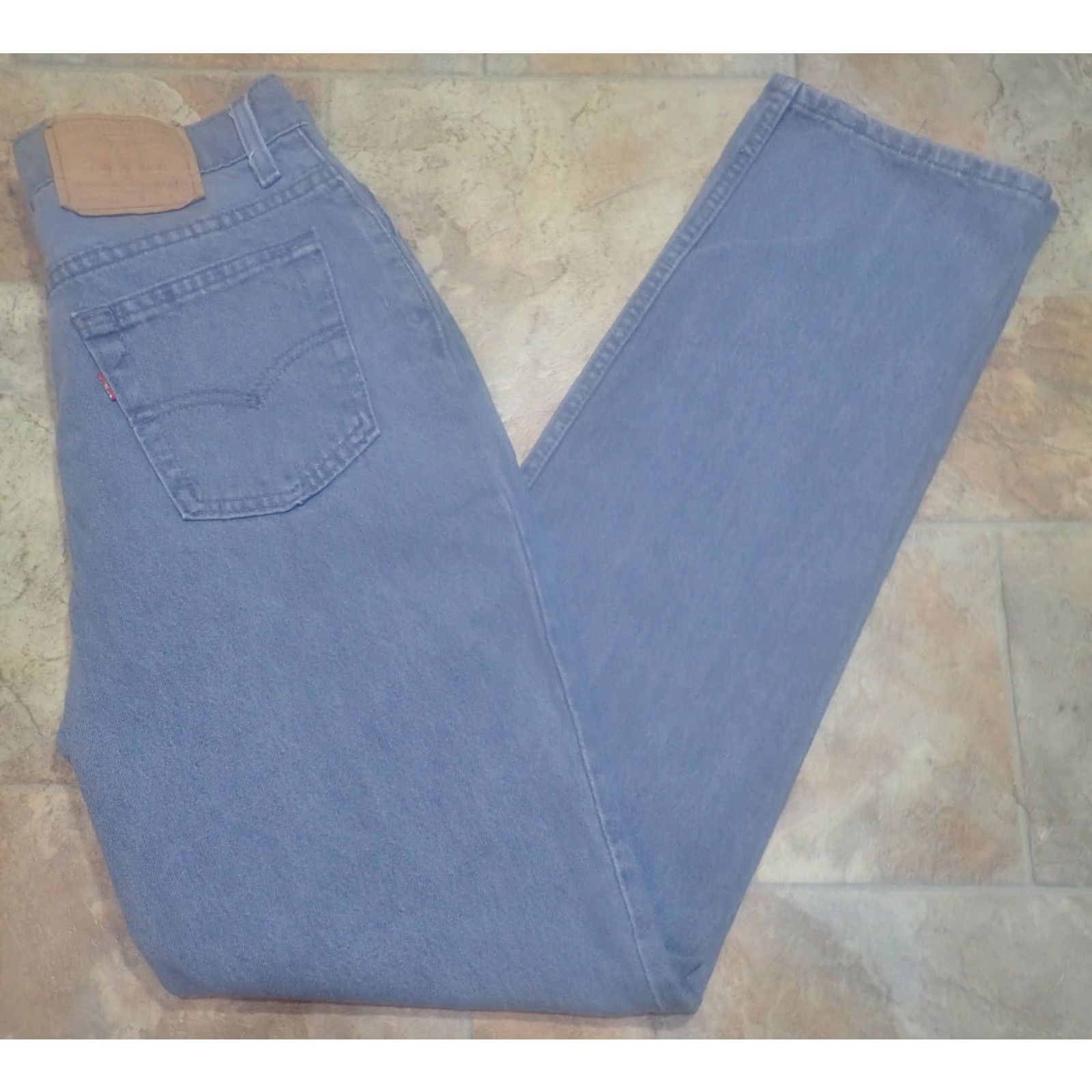 Levi's VINTAGE Levi's Jeans 90s Gray High Rise Jeans 29" Waist 30" Inseam 11M 1993 USA Made Levi's 500 Series Mom Style Womens Jeans Size 32" / US 10 / IT 46 - 2 Thumbnail