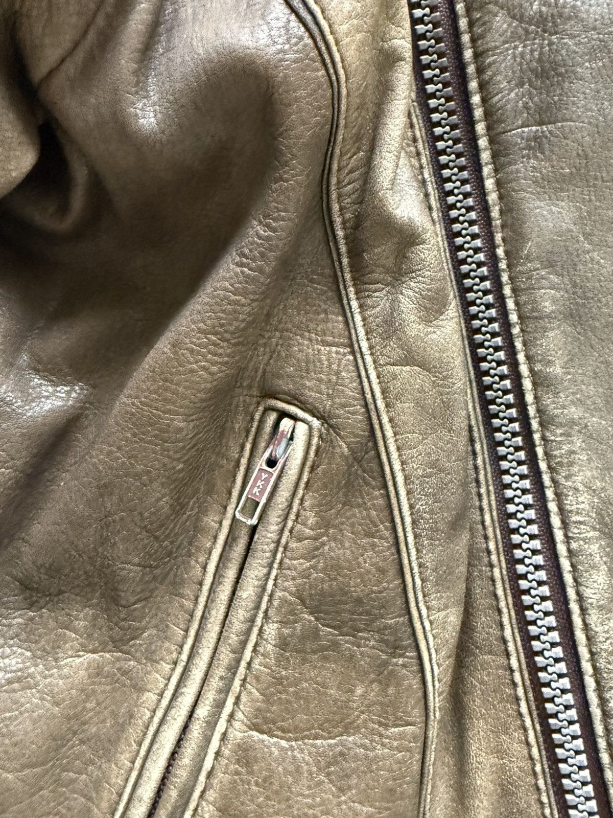 Vintage Vintage Leather Racer Jacket Size US L / EU 52-54 / 3 - 5 Thumbnail