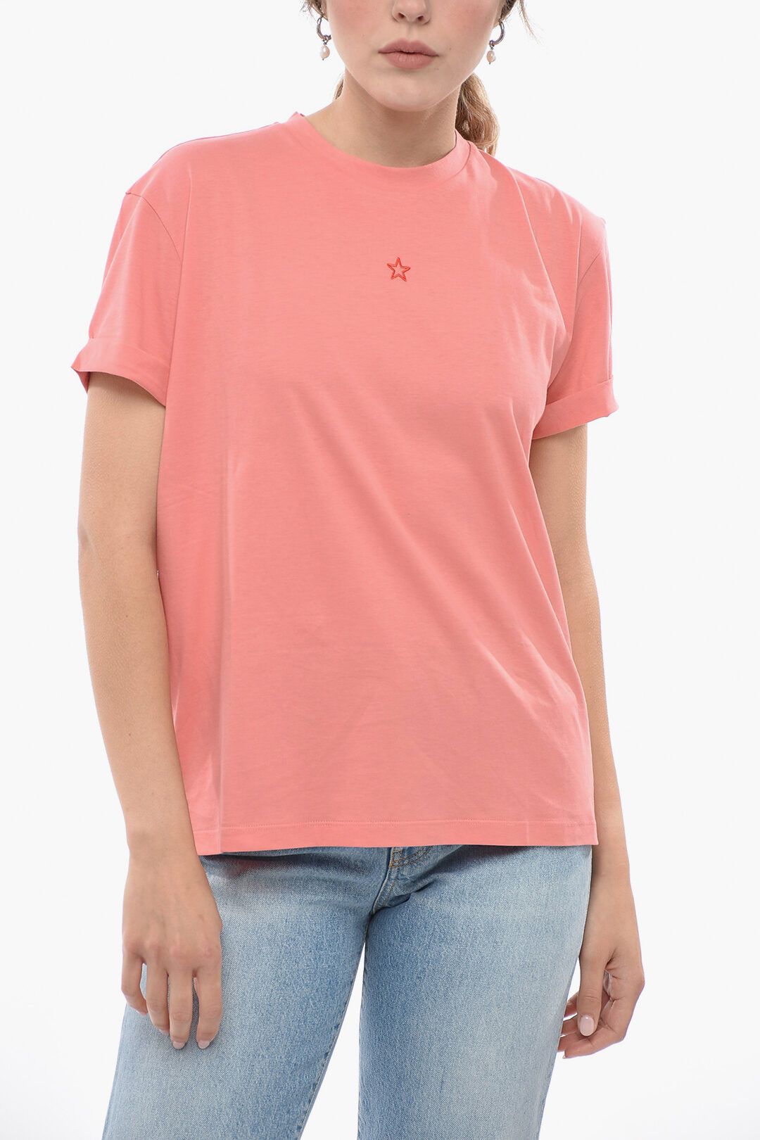 og1mm0824 Crew Neck T-Shirt in Pink