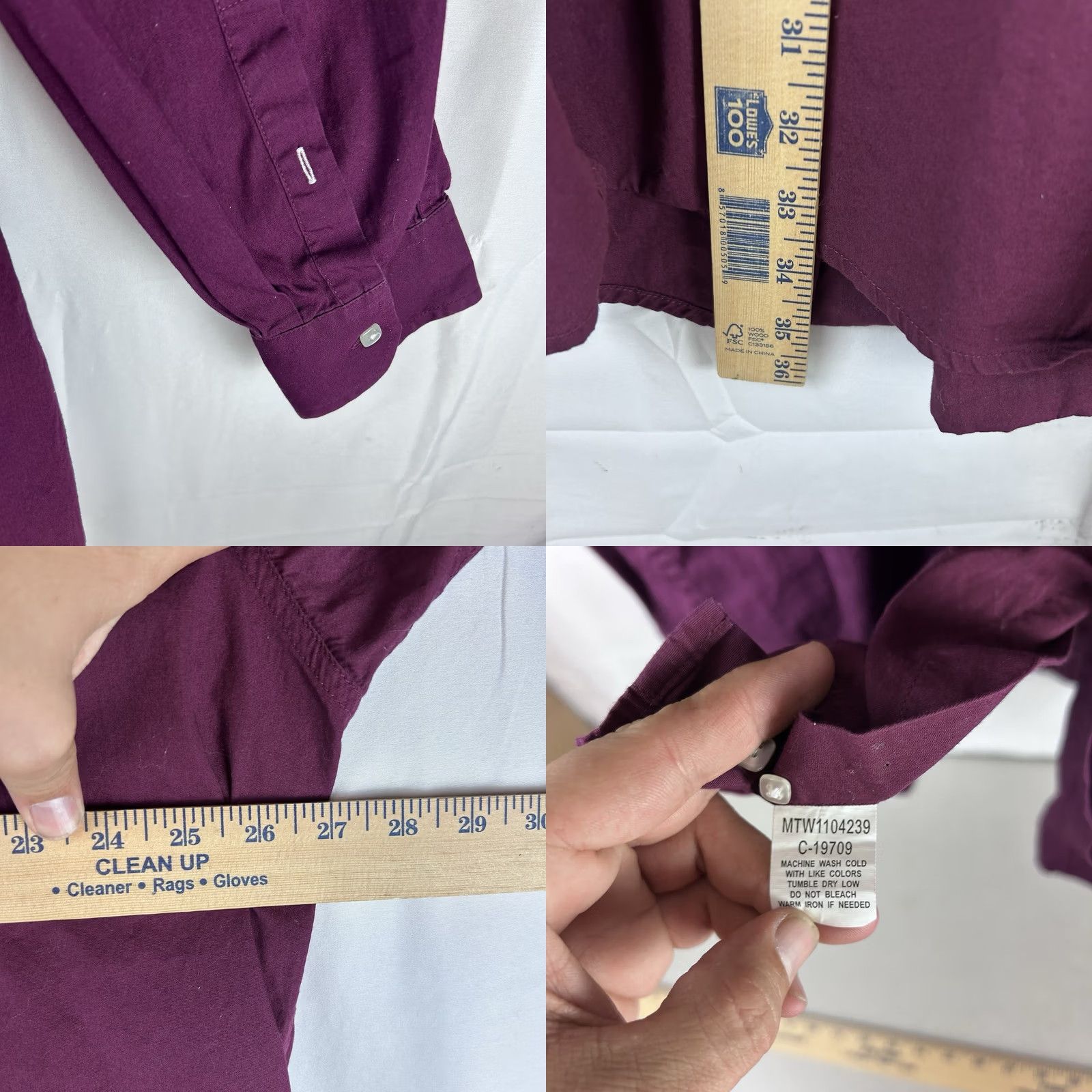 Dsquared2 Cinch Shirt Men’s XXL Red Square Button Down Long Sleeve Cotton Western Ranch Mens Size US XXL / EU 58 / 5 - 8 Thumbnail
