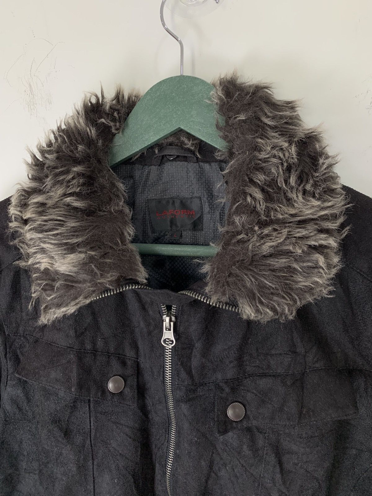 Japanese Brand Fur jacket bono laform suede ifsixwasnine style Size US L / EU 52-54 / 3 - 2 Thumbnail