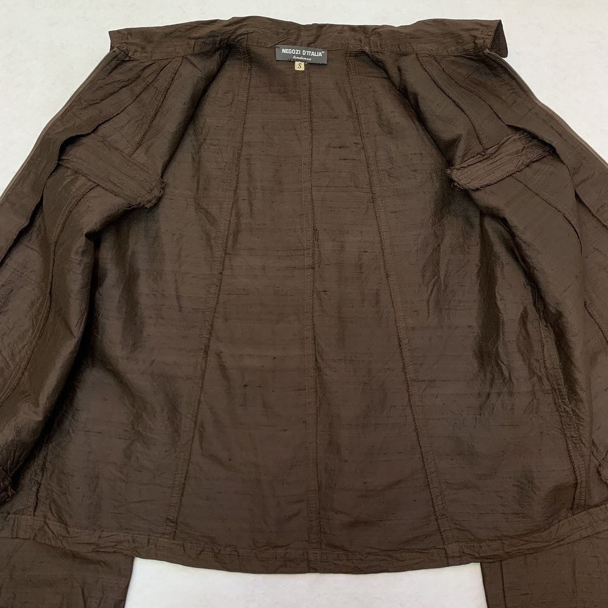 Other 1980s NEGOZI D’ITALIA Tendenza Textured Zip Up Light Jacket Size US S / EU 44-46 / 1 - 4 Thumbnail