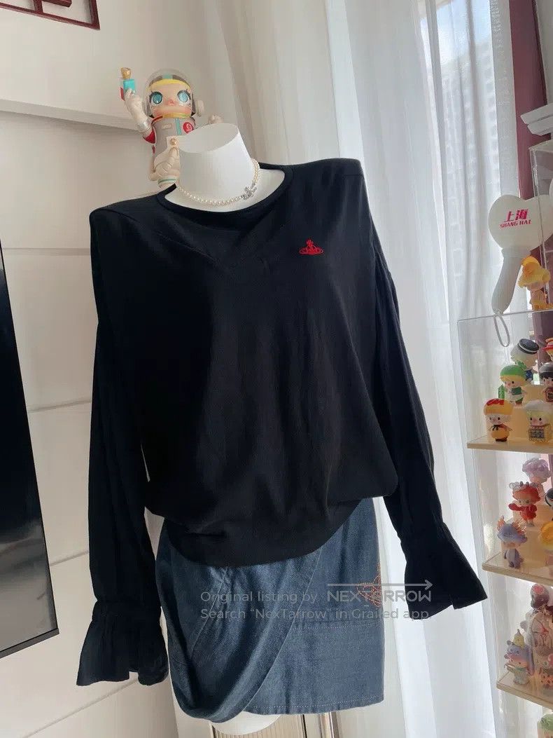 Vivienne Westwood Ruffle Sleeve Saturn Top
