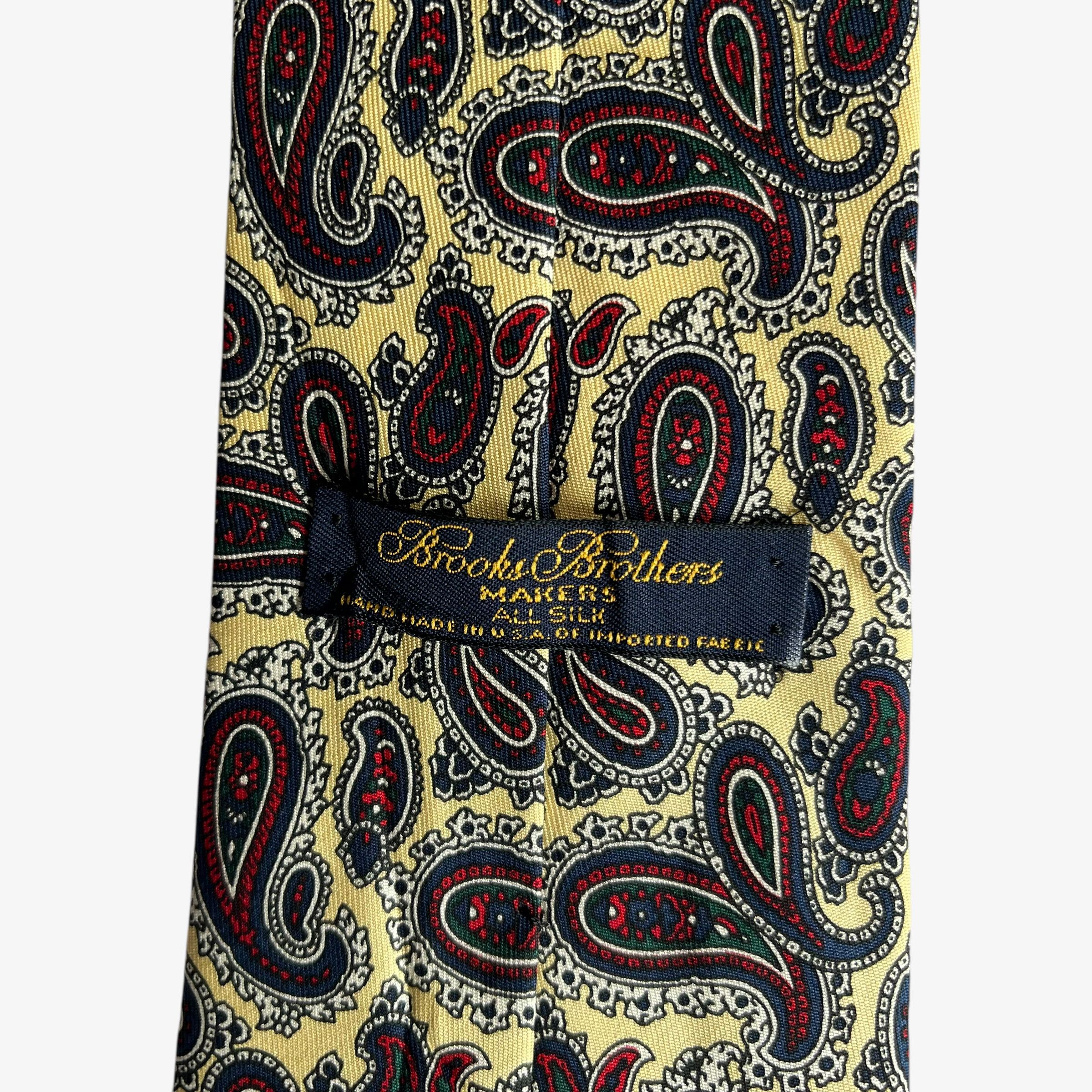 Brooks Brothers Vintage 90s Brooks Brothers Makers Paisley Print Silk Tie Size ONE SIZE - 2 Thumbnail