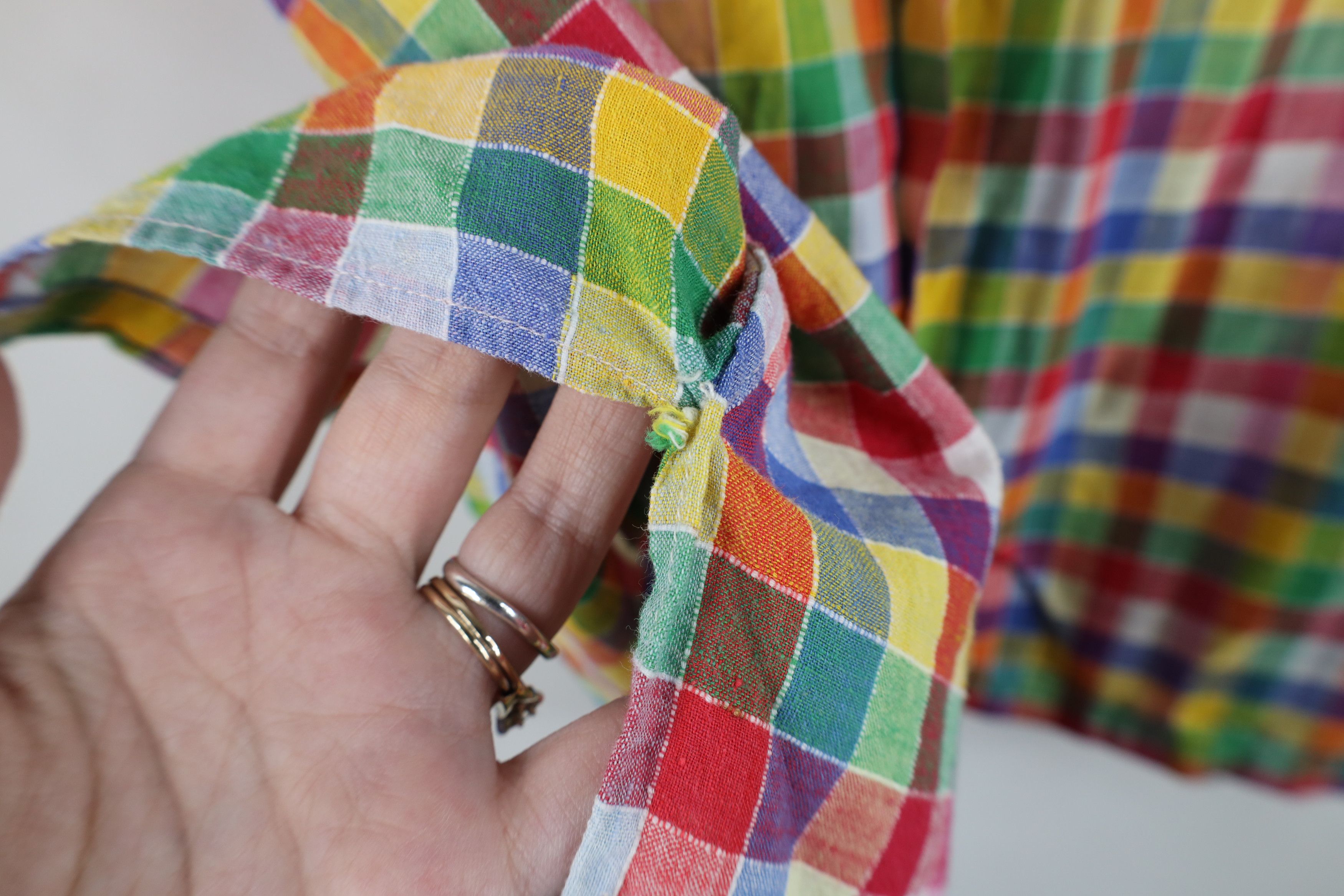 Vintage Vintage 70s Streetwear Linen Blend Collared Button Shirt Size US L / EU 52-54 / 3 - 7 Thumbnail