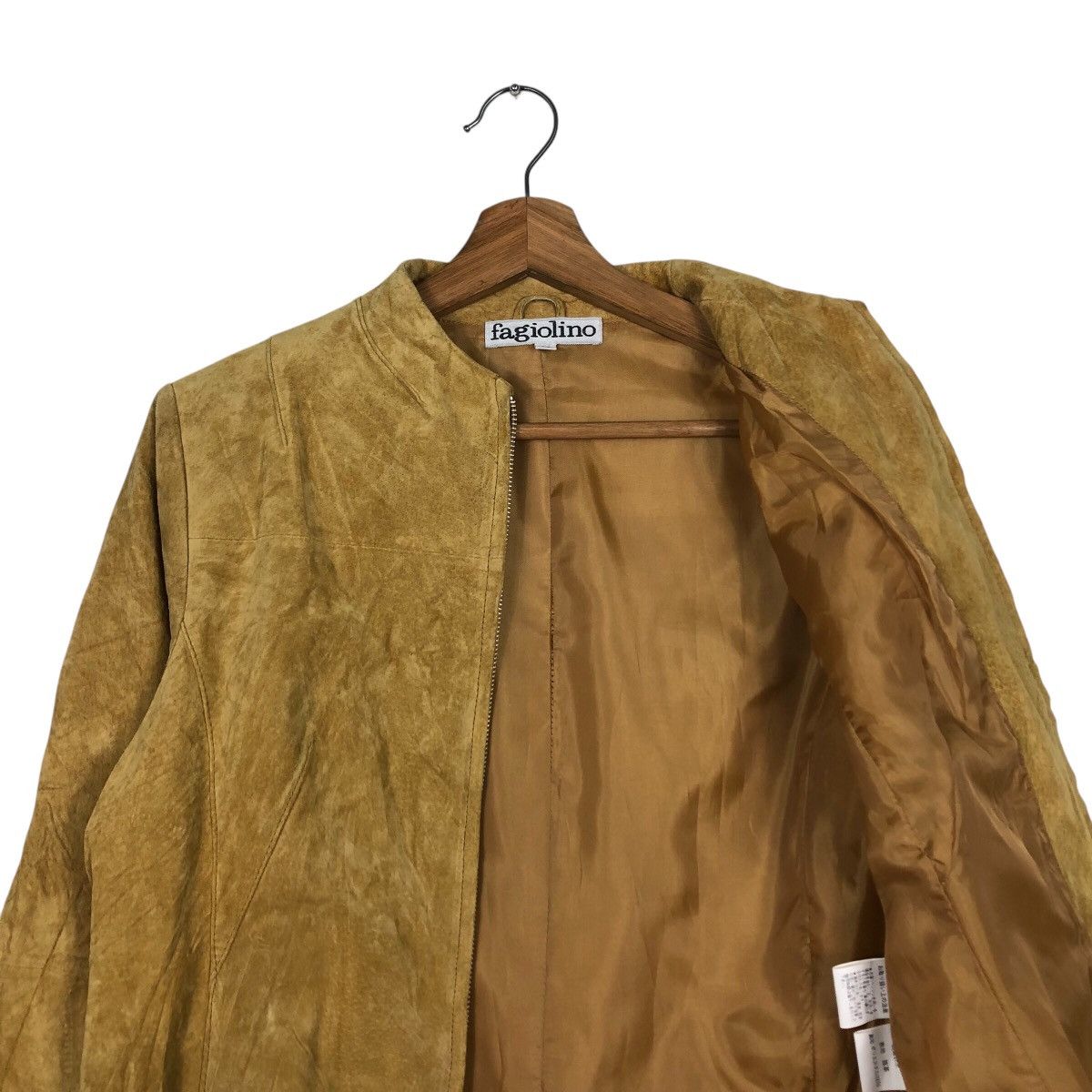 Japanese Brand 📌Cropped Suede Leather Jacket Fagiolino Issey Miyake Size US M / EU 48-50 / 2 - 13 Thumbnail