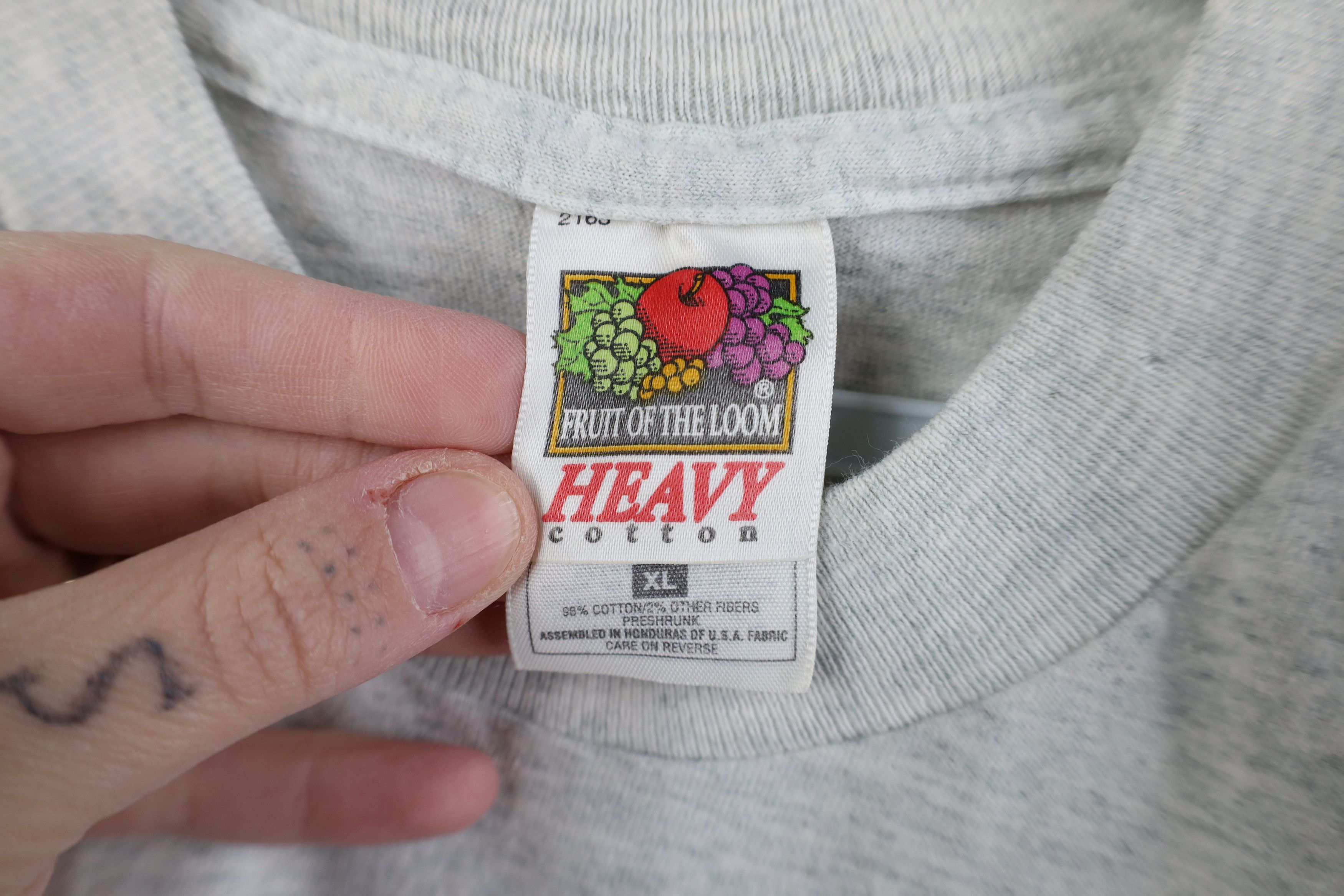 Vintage Vintage 90s Streetwear Halloween Short Sleeve T-Shirt Gray Size XL / US 12-14 / IT 48-50 - 9 Thumbnail