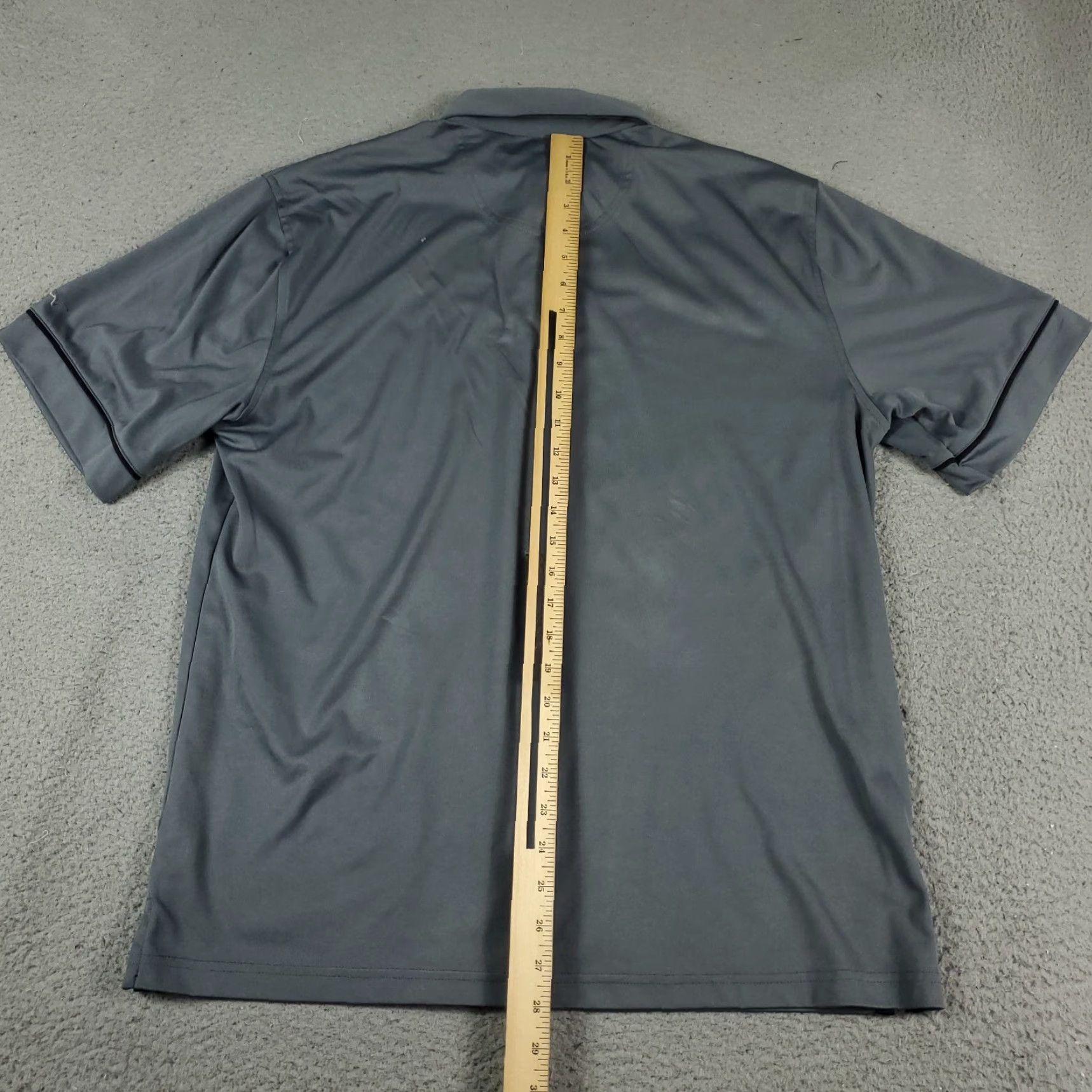 Vintage Greg Norman Polo Shirt Mens L Gray Solid Short Sleeve Polo Shirt Mens L Gray Casual Classic Sports Men’s Polo Size US L / EU 52-54 / 3 - 3 Thumbnail