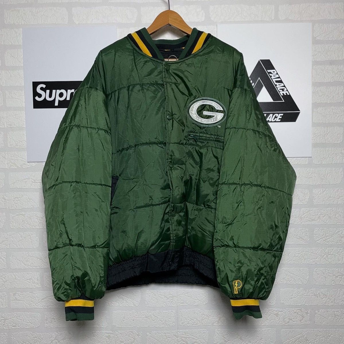 Pro Player Vintage NFL Green Bay Packers Jacket RARE Size US L / EU 52-54 / 3 - 3 Thumbnail