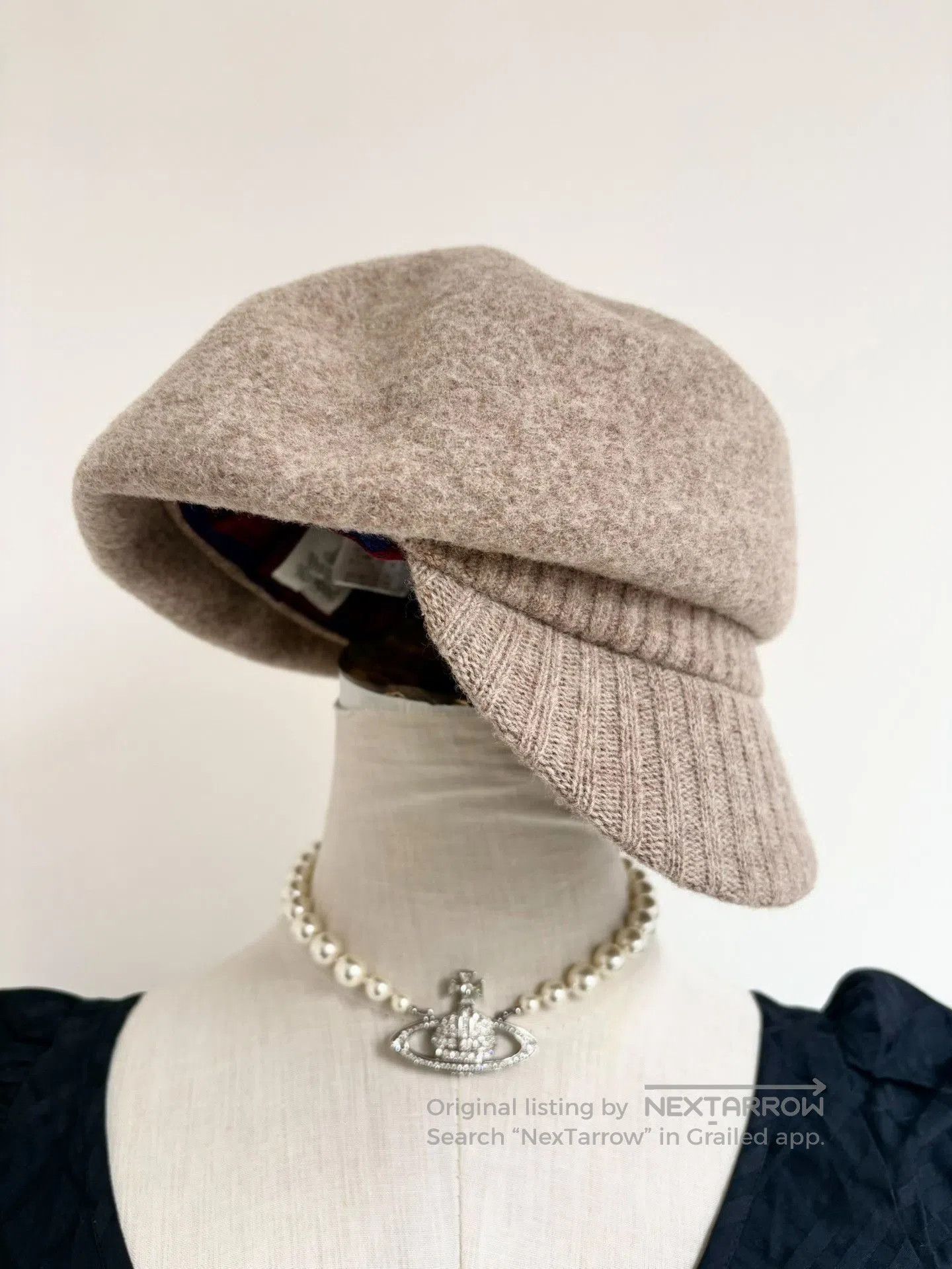 Vivienne Westwood Vivienne Westwood Vintage Beige Beret Cap. Size ONE SIZE - 3 Thumbnail