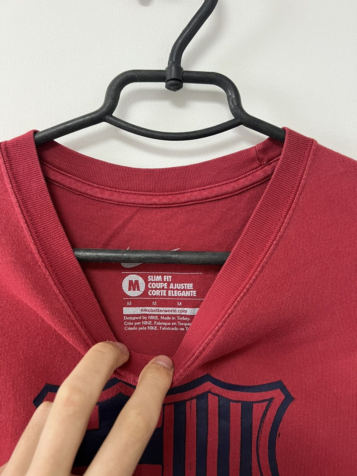 Nike Fc Barcelona Training Football Nike T shirt Cotton Red sz M Size US M / EU 48-50 / 2 - 7 Thumbnail