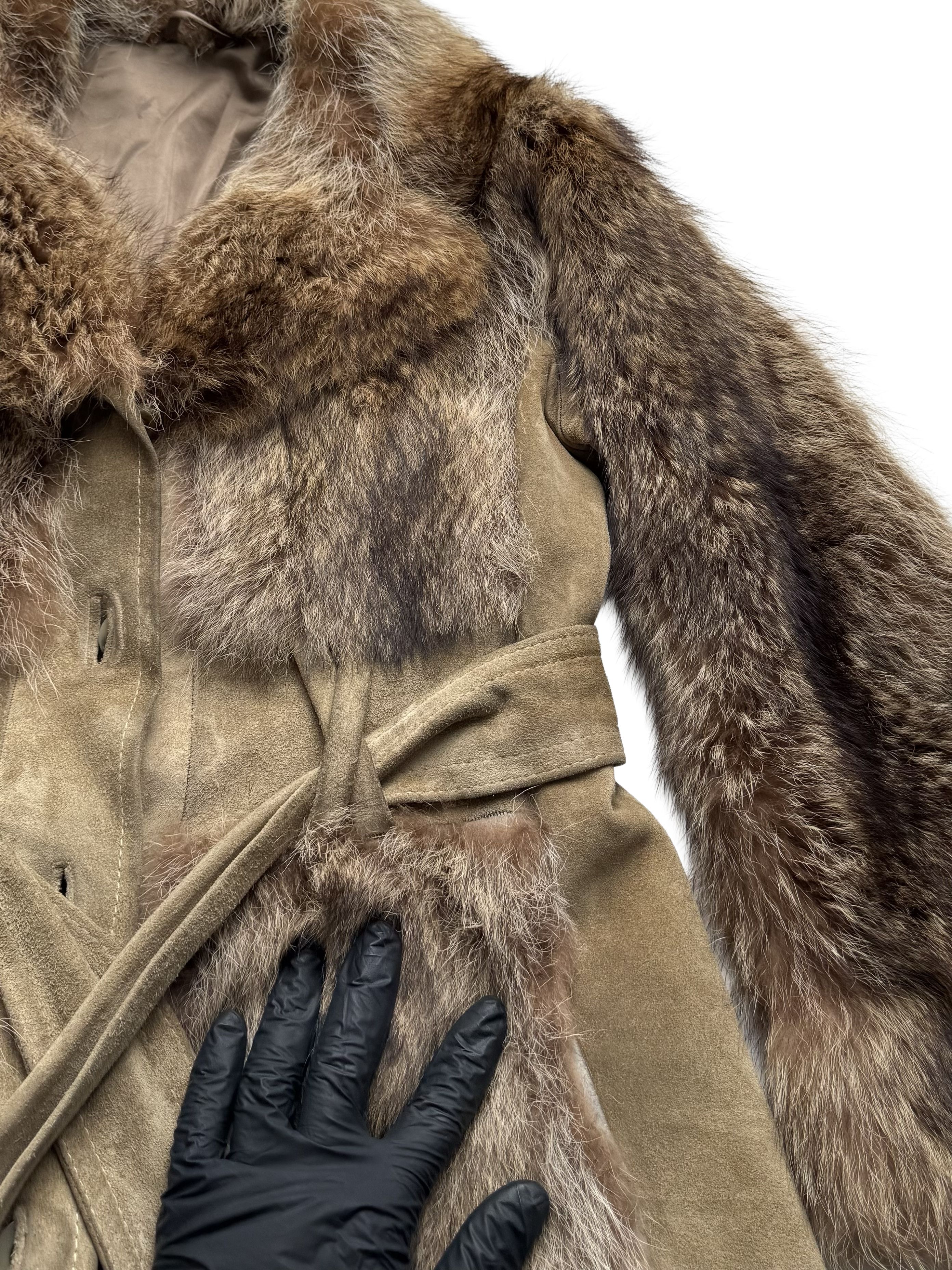 Vintage Vintage Real Suede Coat With Real Fur Details Size M / US 6-8 / IT 42-44 - 8 Thumbnail