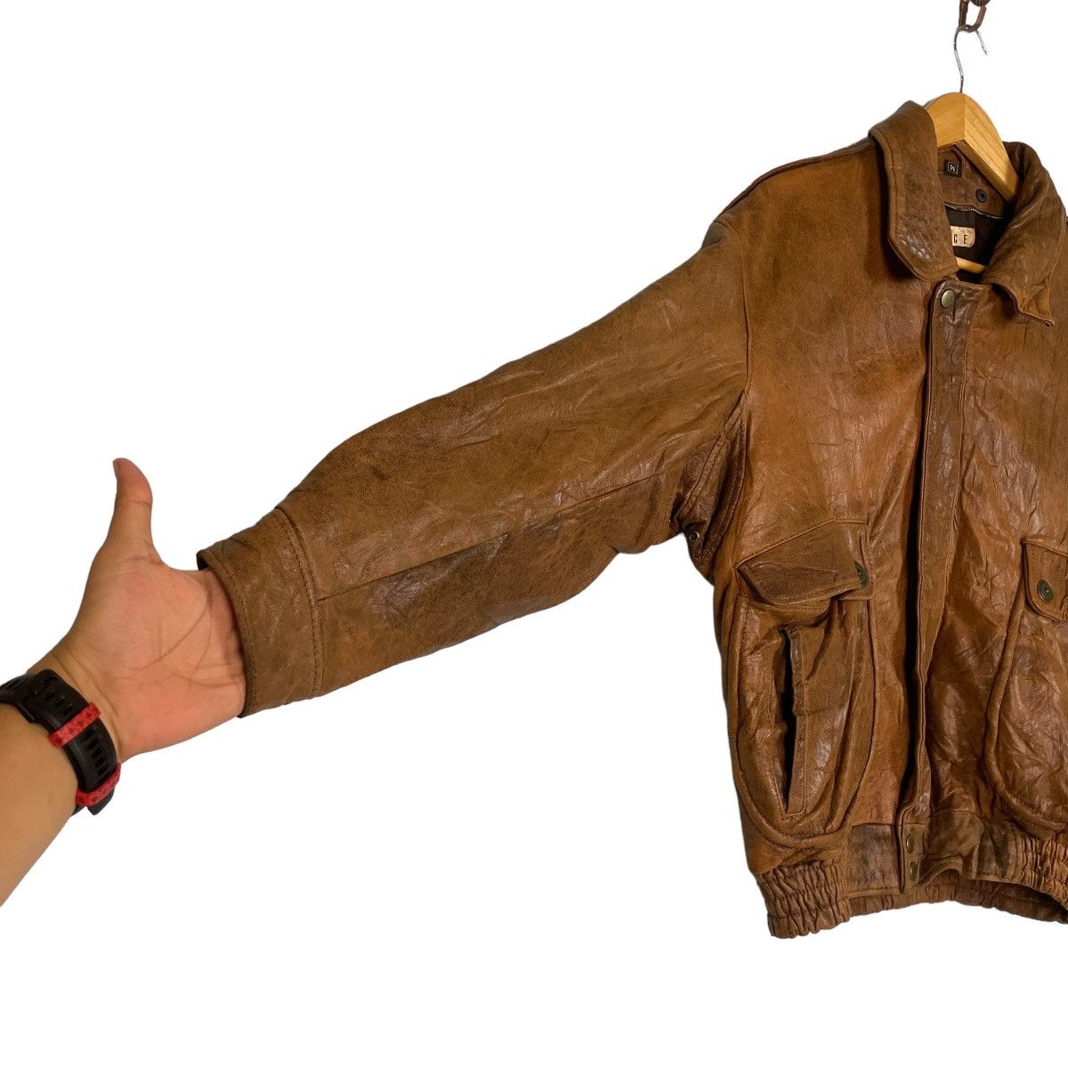Genuine Leather Men Elsace Bikers Leather Jacket Size US M / EU 48-50 / 2 - 6 Thumbnail