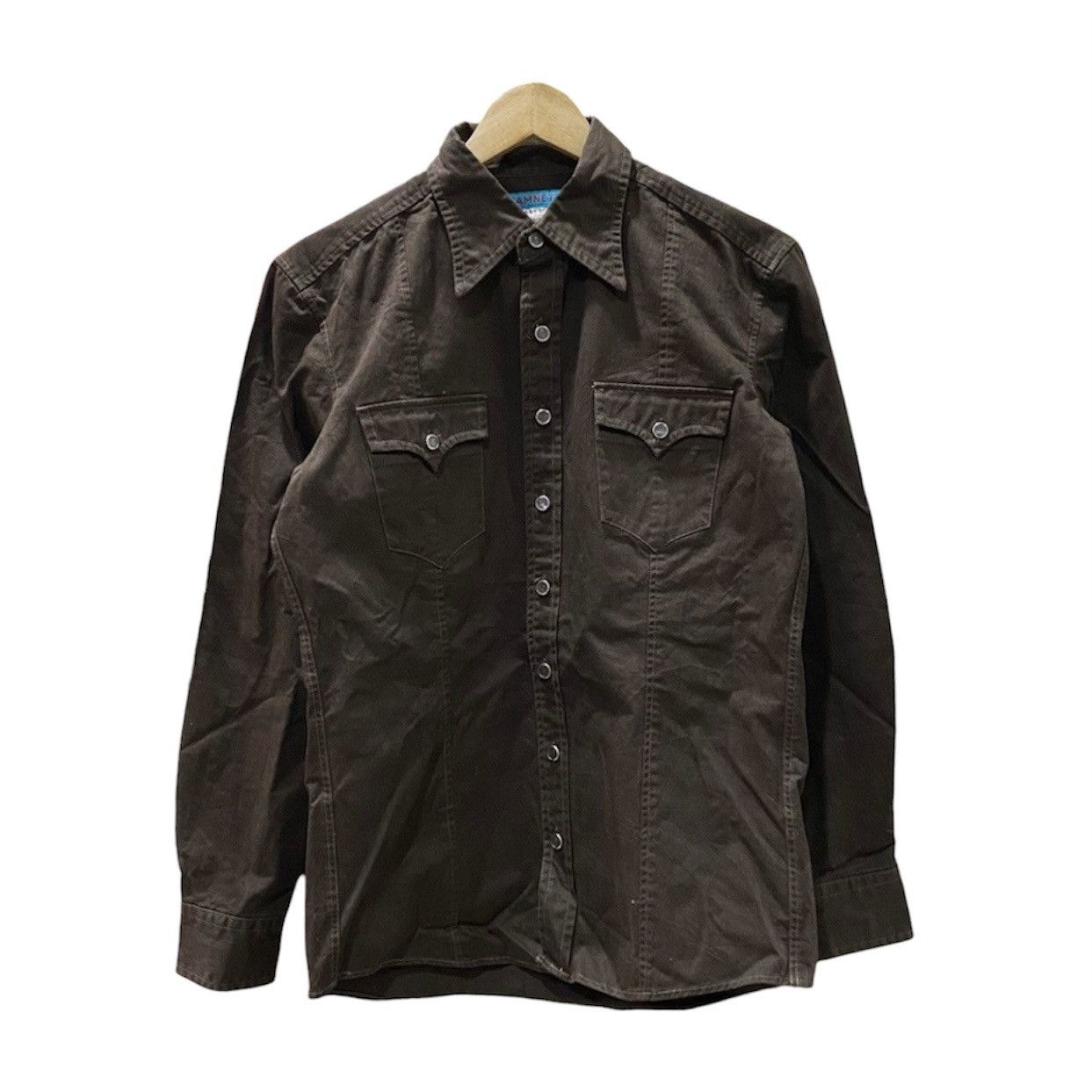 Katharine Hamnett London Vintage Katharine Hamnett London Brown Denim Western Shirt Size US L / EU 52-54 / 3 - 1 Thumbnail